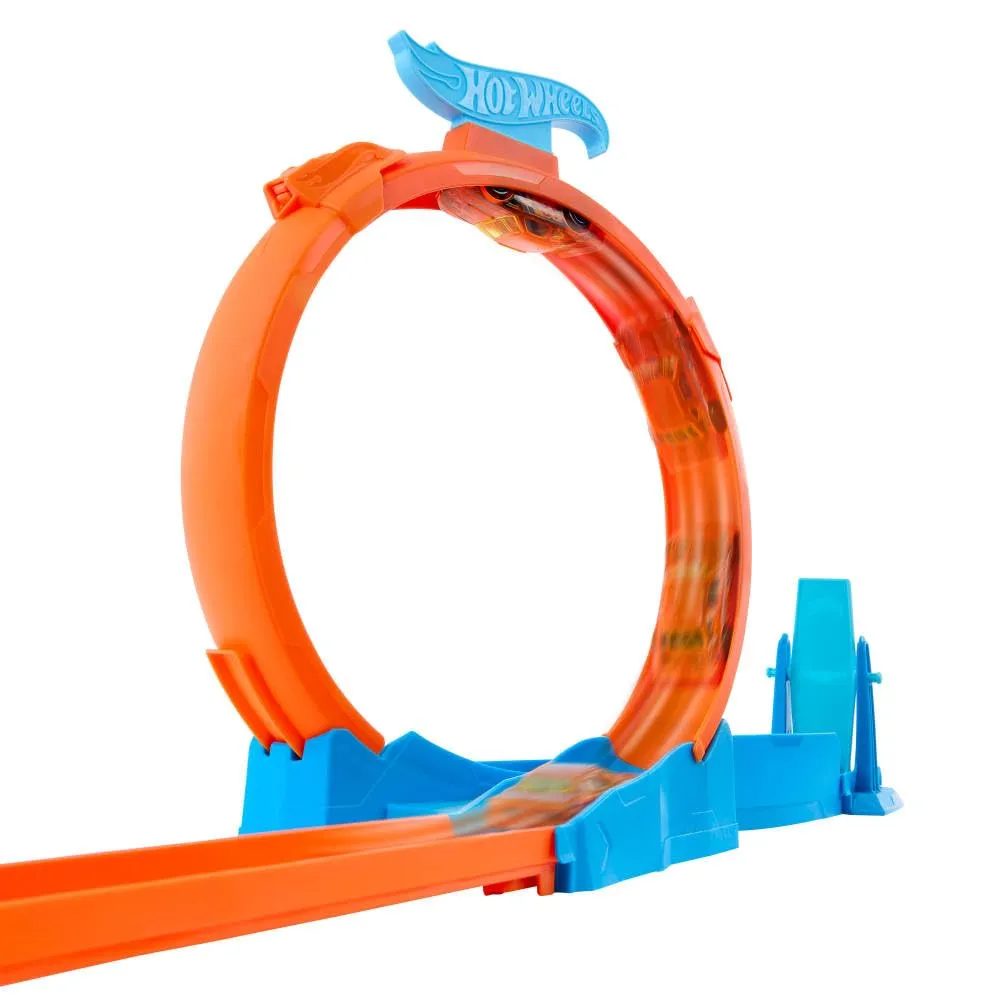 Hot Wheels Track Creator Triplo Loop con macchinina 1:64 - immagine 3