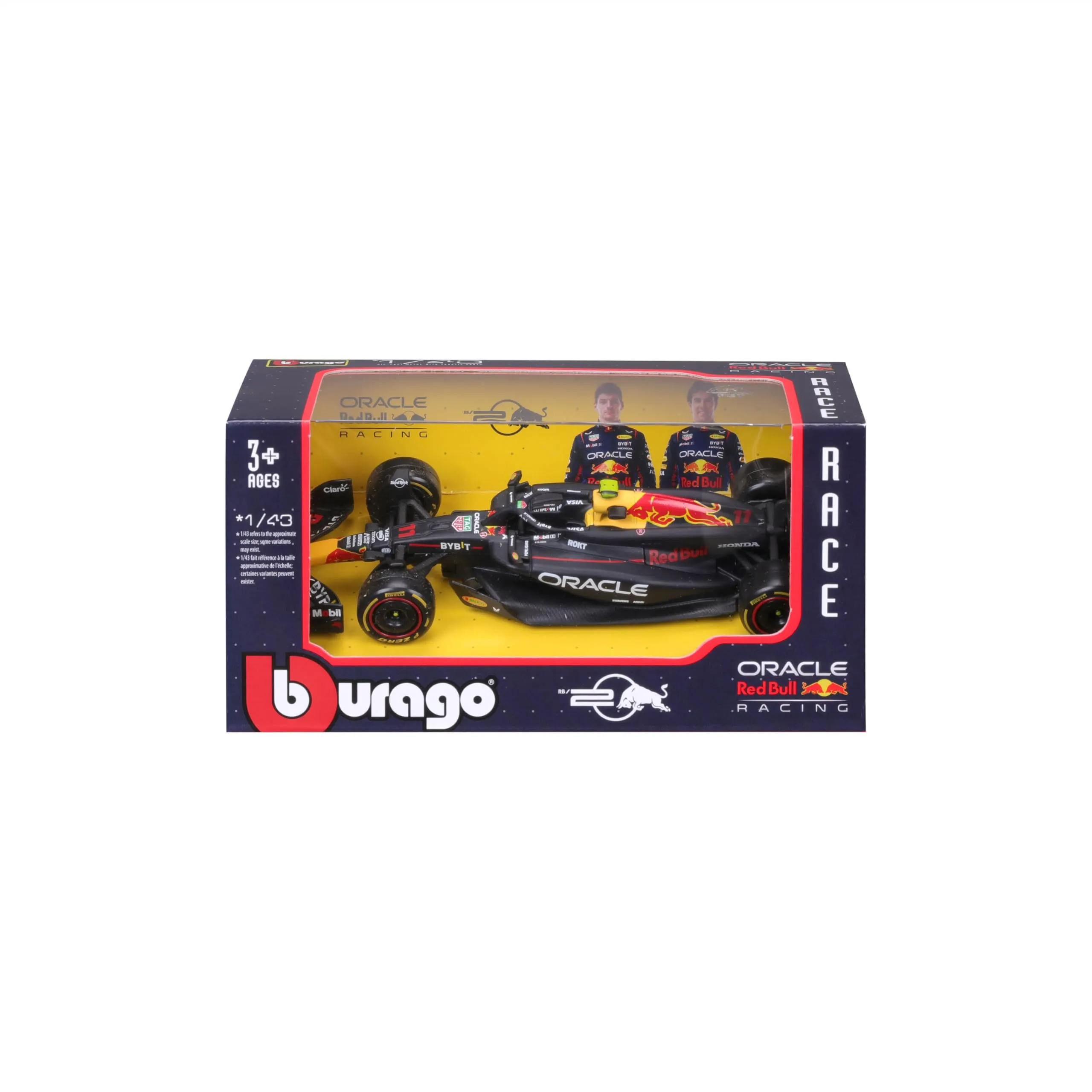 Bburago Red Bull Racing RB20 Sergio Perez #11 2024 1:43 Scale Model Car - immagine 3