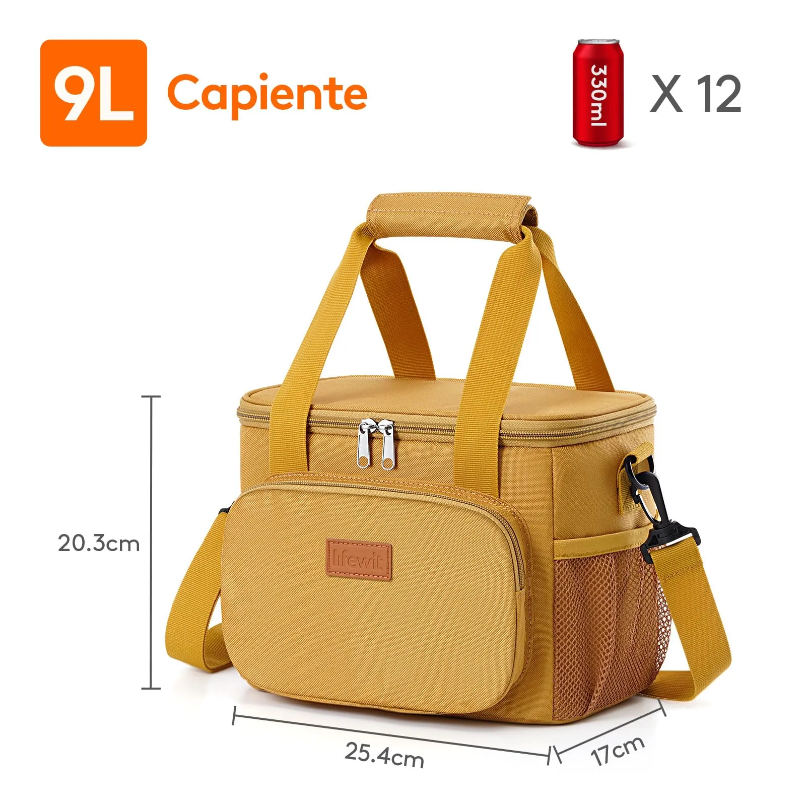 Lifewit Borsa Termica Porta Pranzo 9L - immagine 3