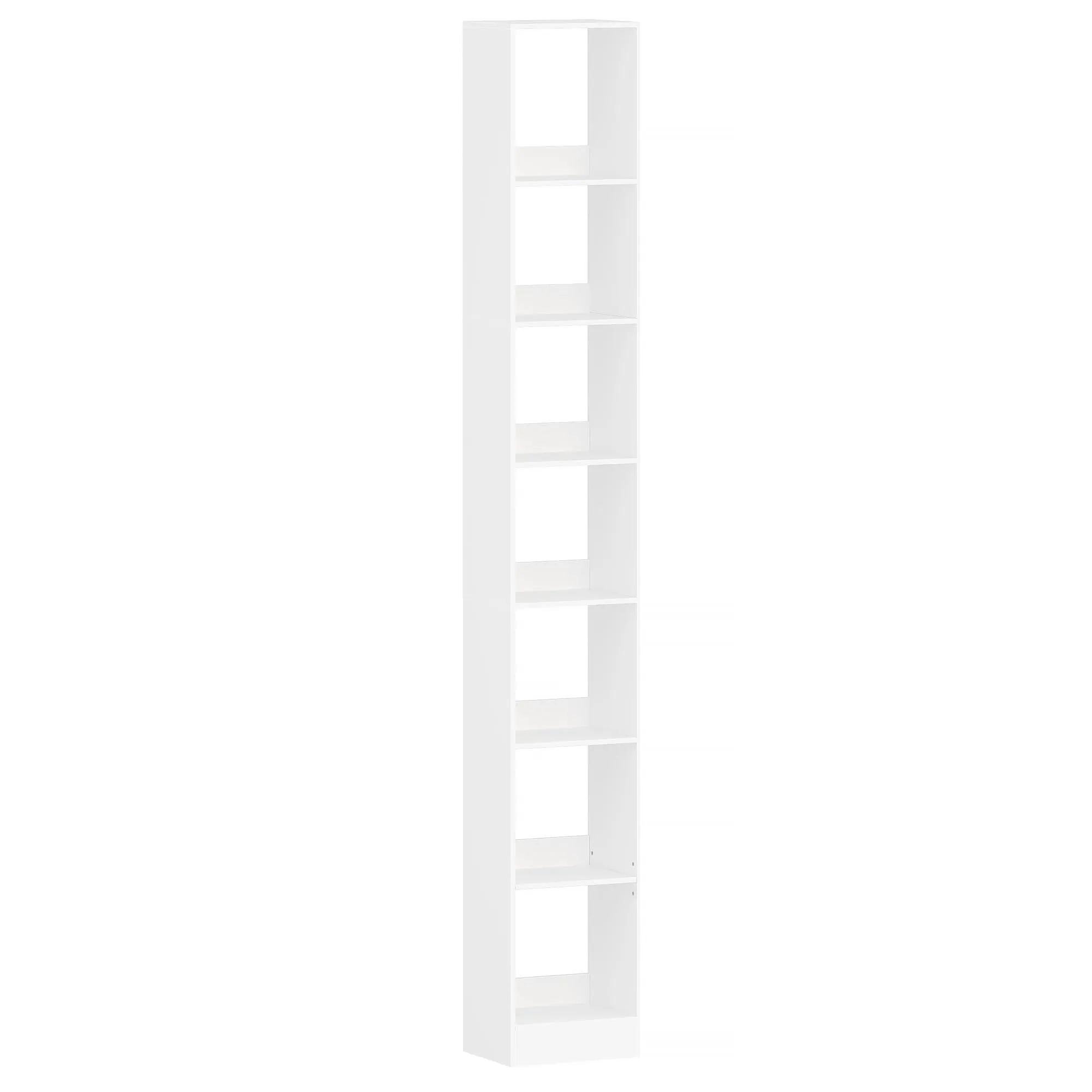 Hzuaneri Libreria a 7 Ripiani, 24 x 30 x 214 cm, Bianco - immagine 9