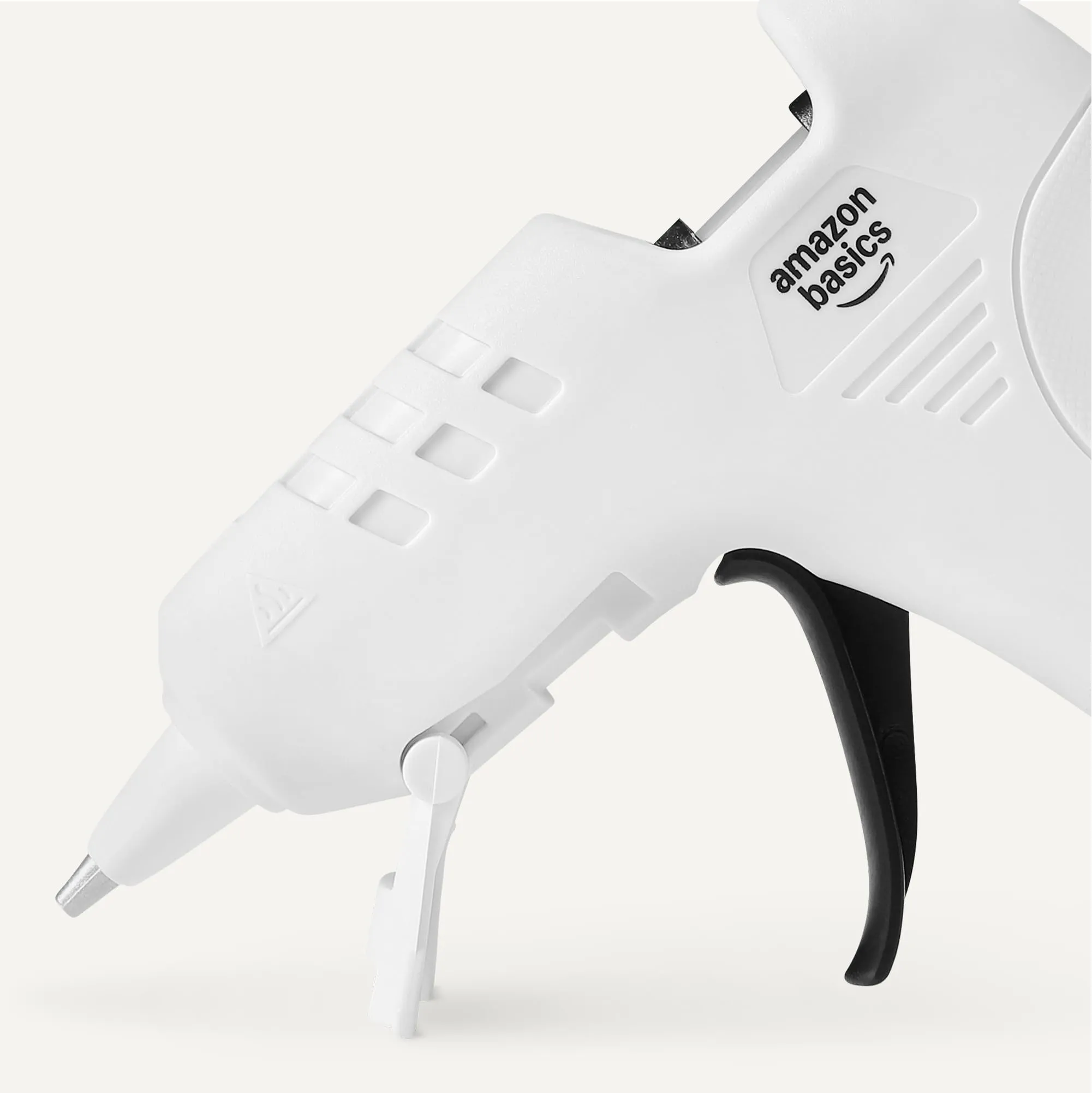 Amazon Basics Kit Pistola per Colla a Caldo, 20 W, 30 Bastoncini di Colla, Presa EU, Bianco - immagine 3