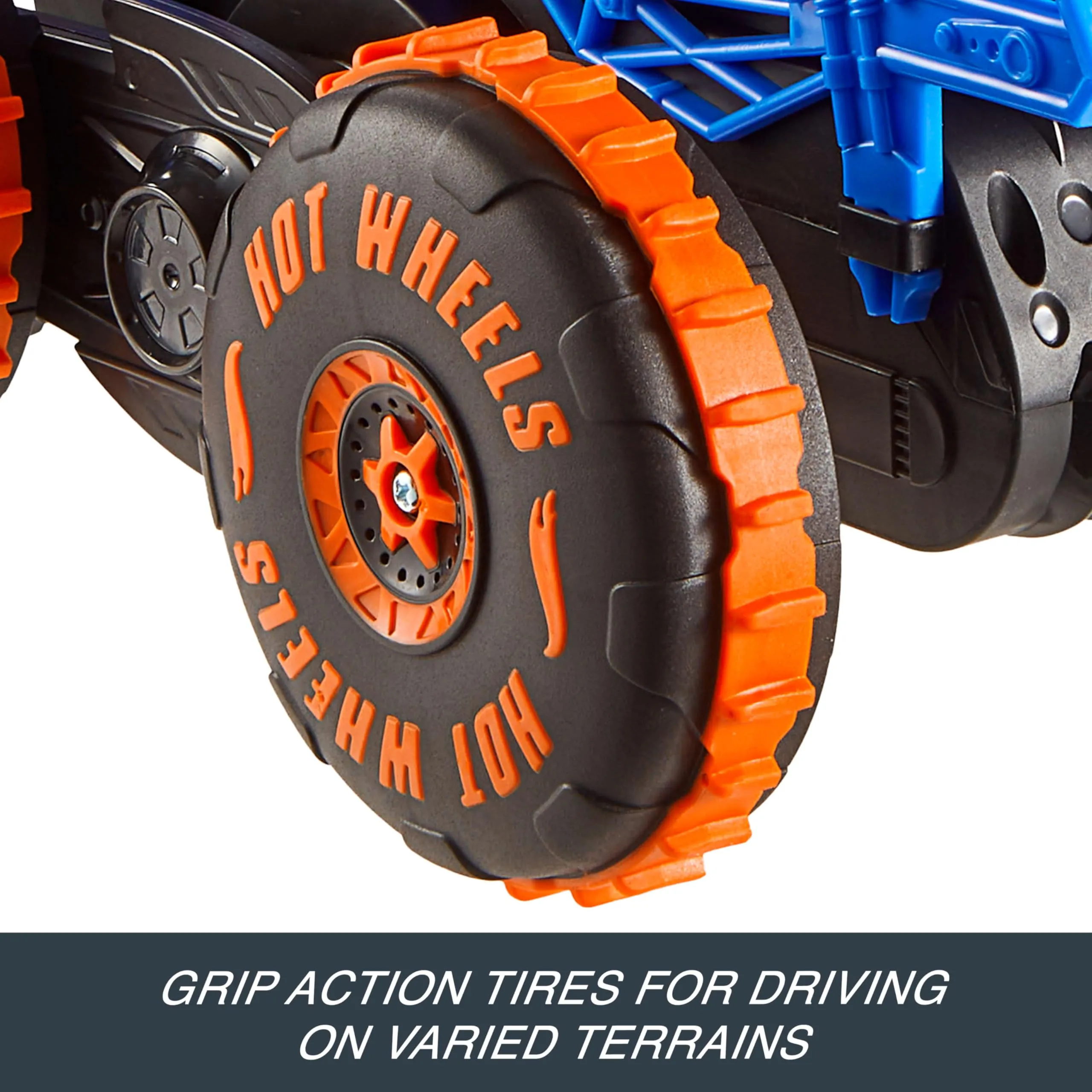 Hot Wheels Monster Trucks Tiger Shark Super Scalatore RC Vehicle - immagine 5
