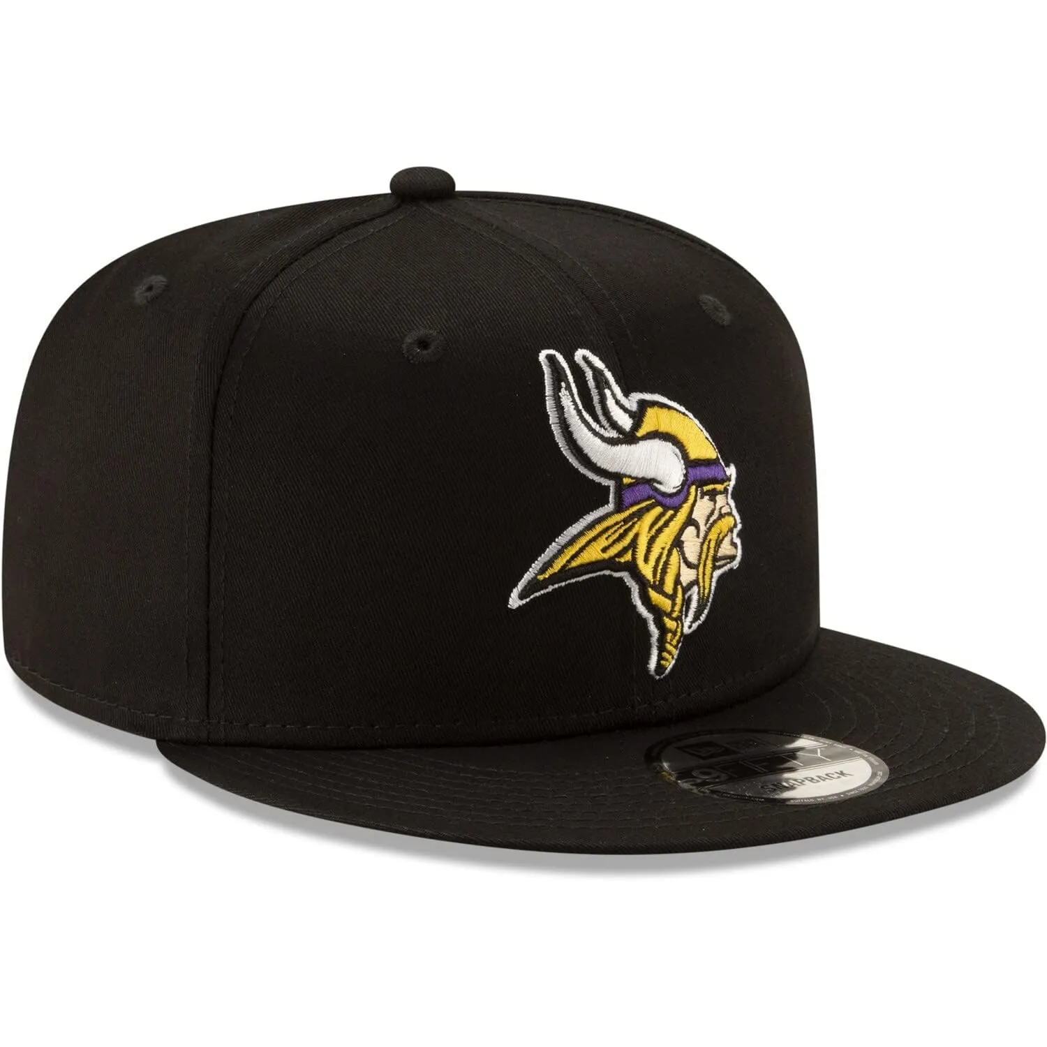 New Era NFL 9FIFTY Minnesota Vikings Cappello Regolabile - Nero, Taglia Unica - immagine 3