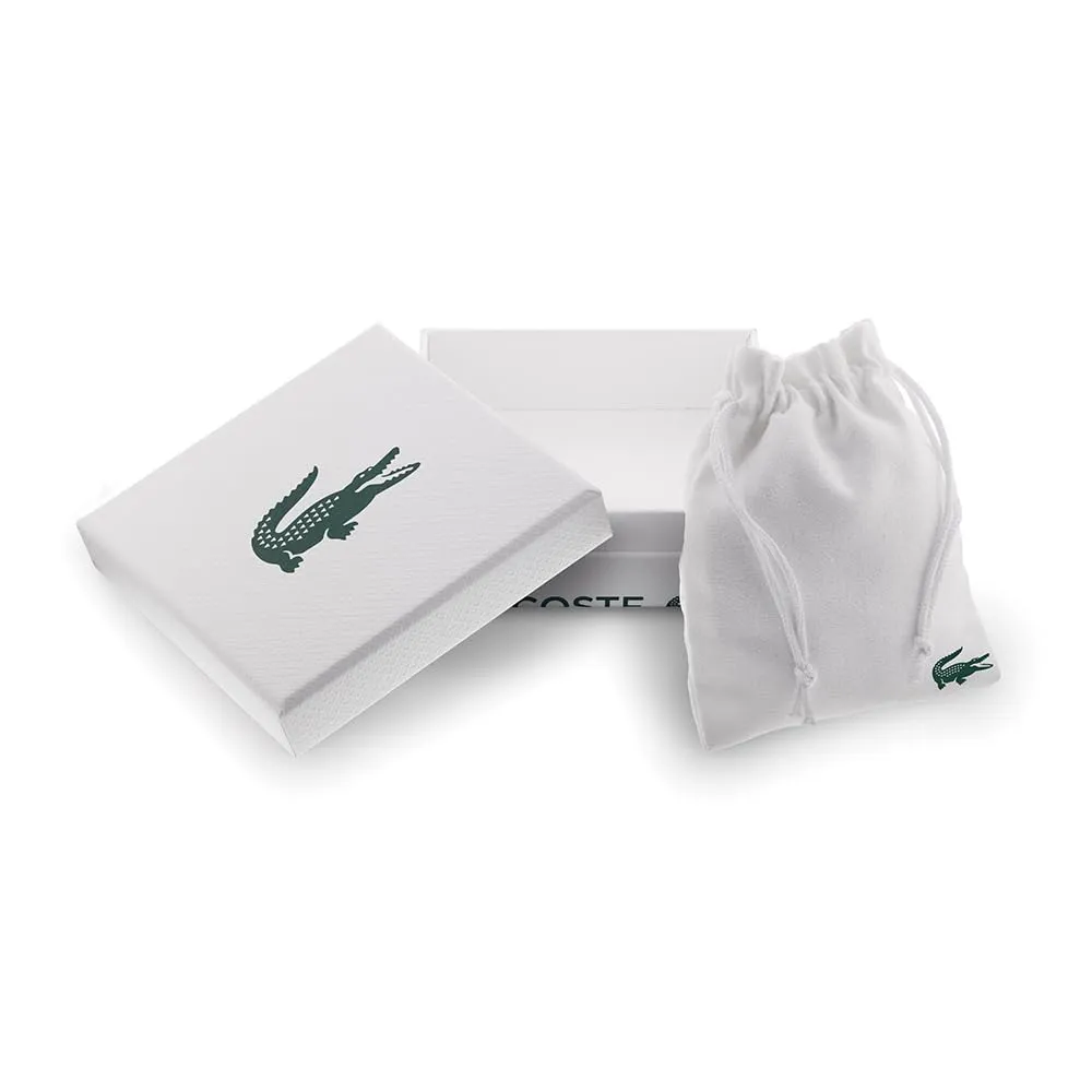 Lacoste Metropole Braccialetto a maglie da uomo in Acciaio Inossidabile e Nero - 2040418 - immagine 8
