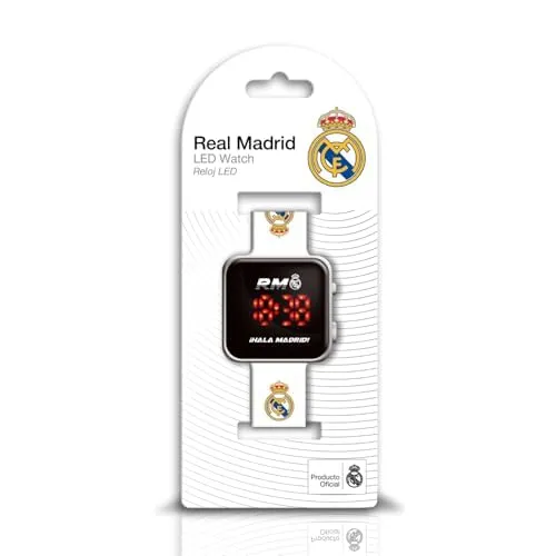 Kids Licensing Orologio digitale a LED Real Madrid, bianco - immagine 4
