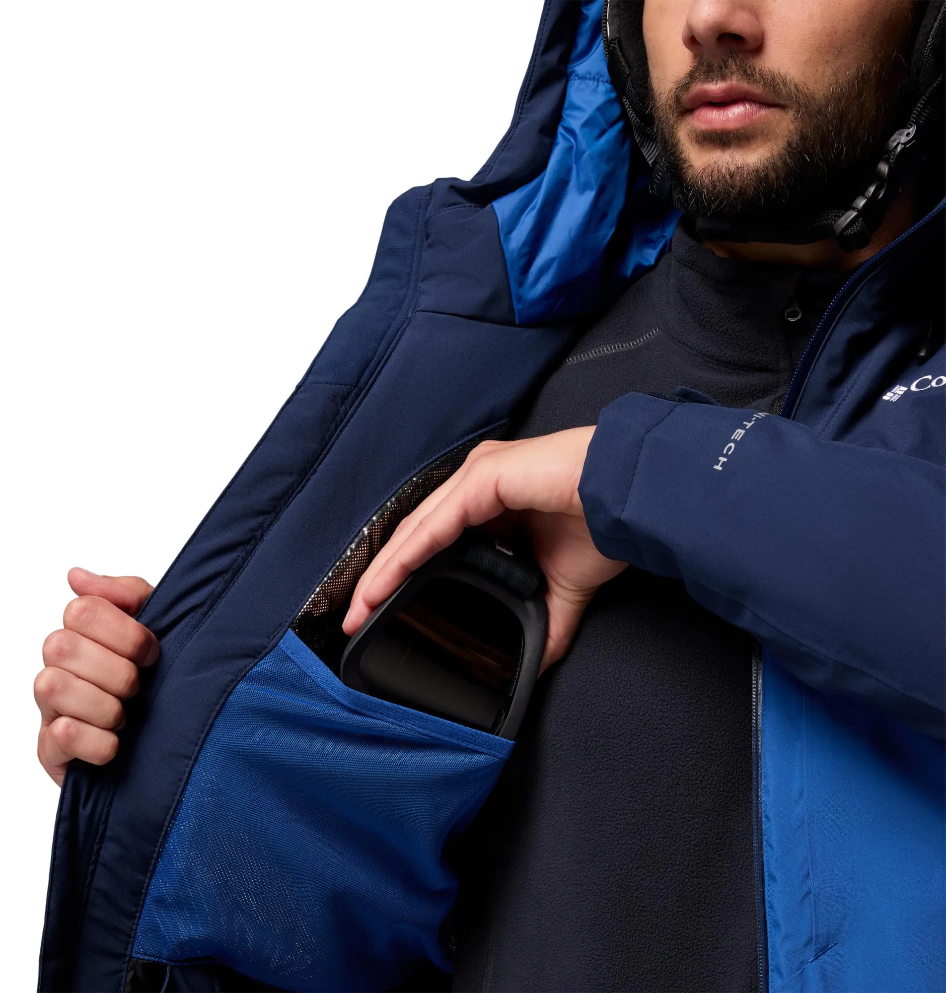Columbia Liftline Jacket da Uomo, Collegiate Navy, Mountain Blue, XL - immagine 6