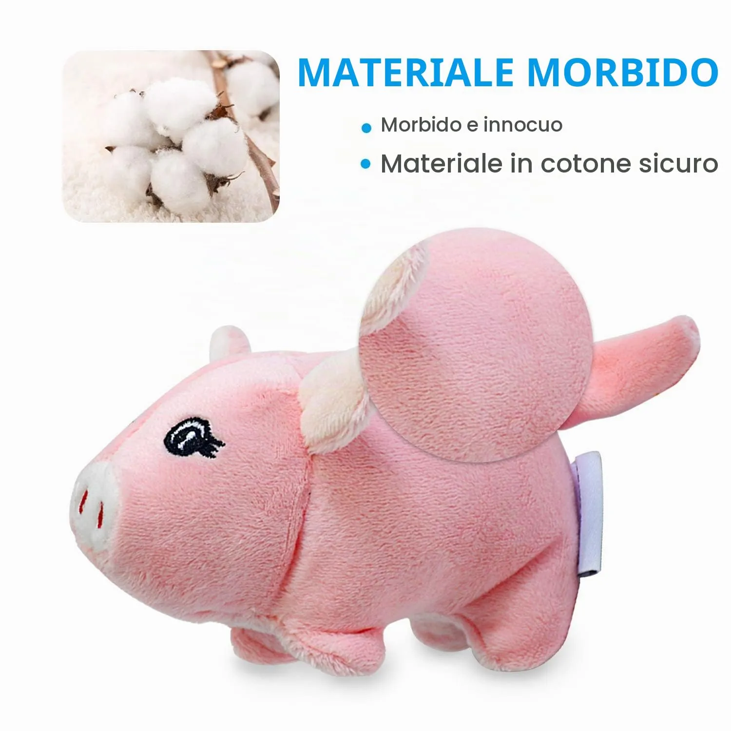 LEGEND SANDY Giocattoli di peluche cigolanti per cani, confezione da 6 pezzi, giocattoli da masticare per cuccioli di piccola taglia - immagine 2