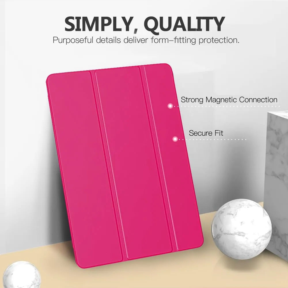 MoKo Cover for iPad 9th/8th/7th Gen 10.2 inch (2021/2020/2019), Rosa Brillante - immagine 3