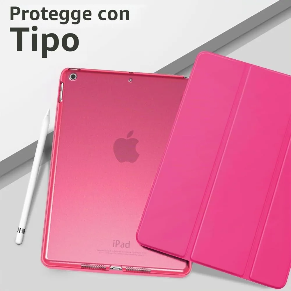 MoKo Cover for iPad 9th/8th/7th Gen 10.2 inch (2021/2020/2019), Rosa Brillante - immagine 9