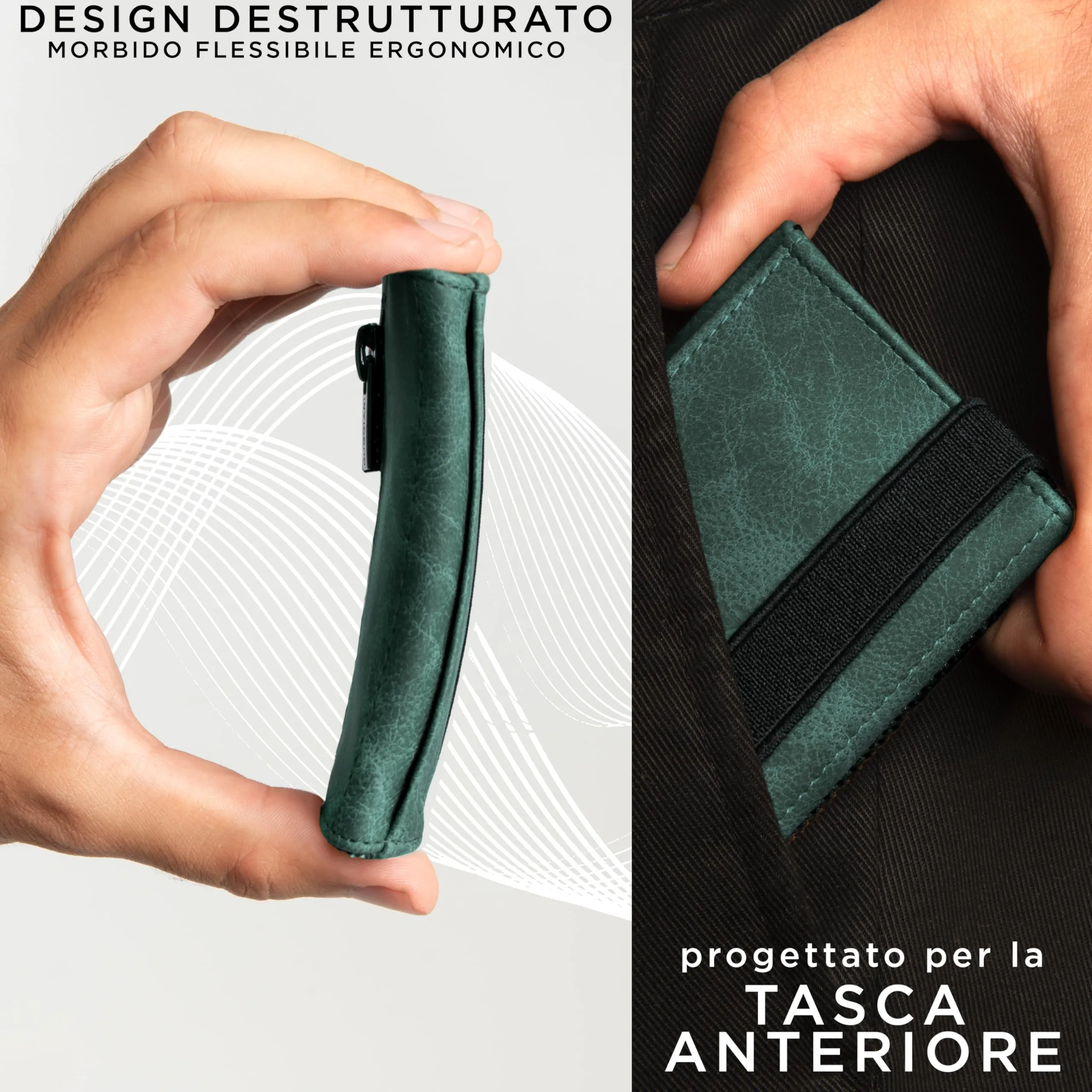 GUGGIARI Portafoglio Uomo in Pelle con Portamonete e RFID - immagine 3