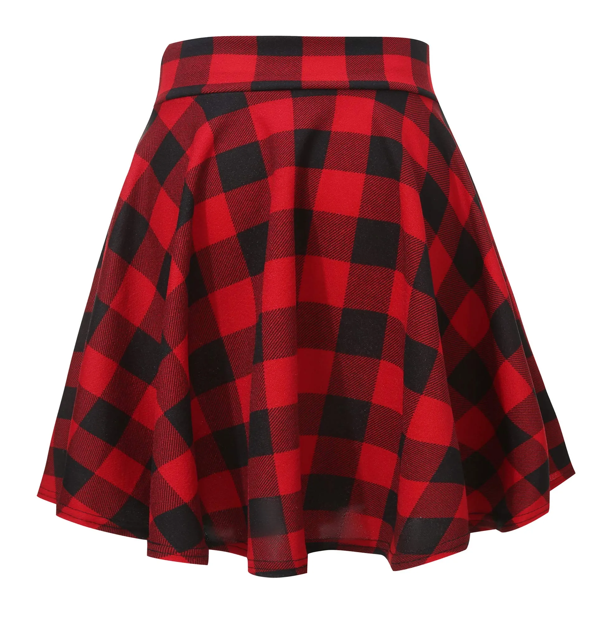 EXCHIC Donna Gonna Mini A-Linea Vita Elastica Skater (S, 13) - immagine 3