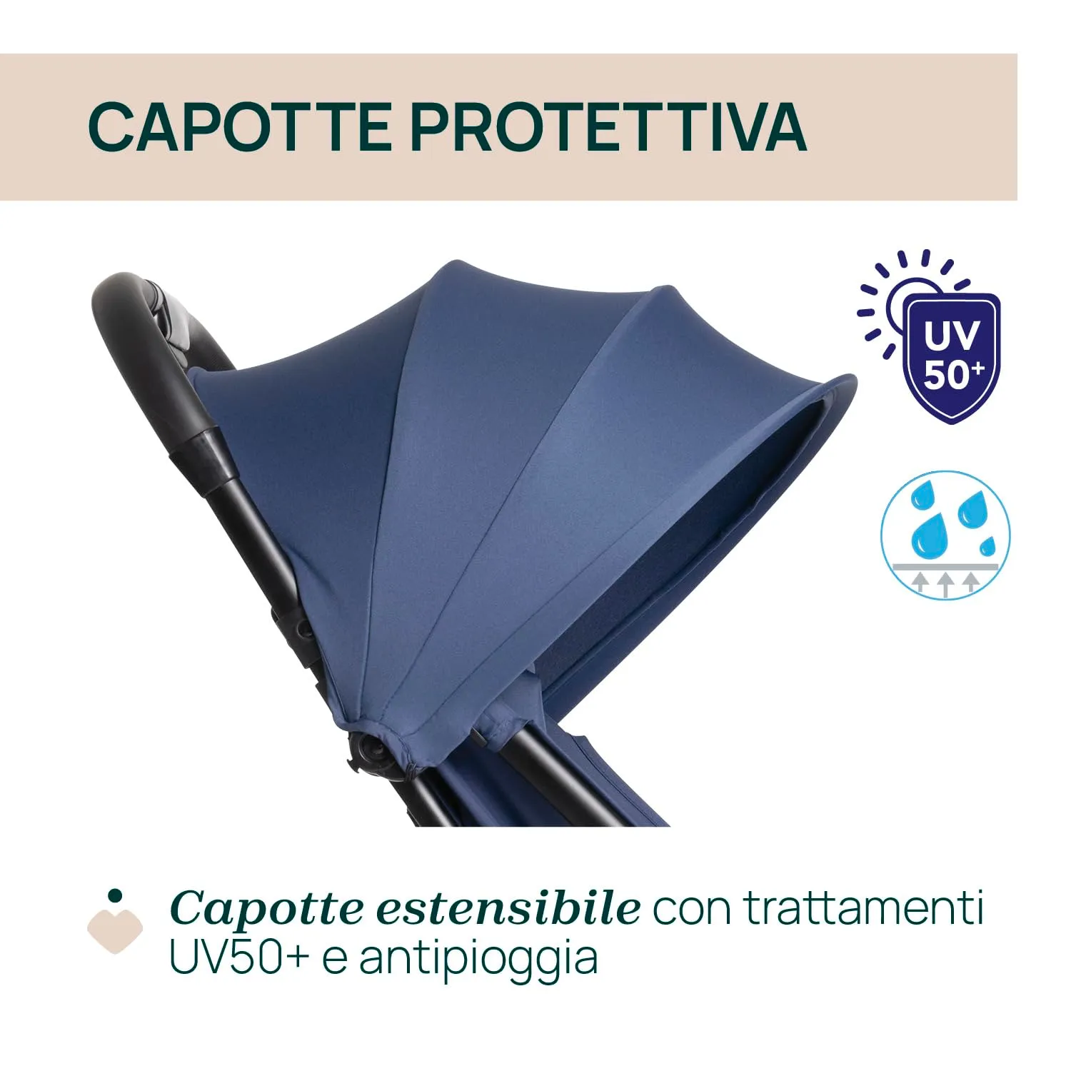 Chicco Urbino Passeggino 0-22 kg, Blu - immagine 4