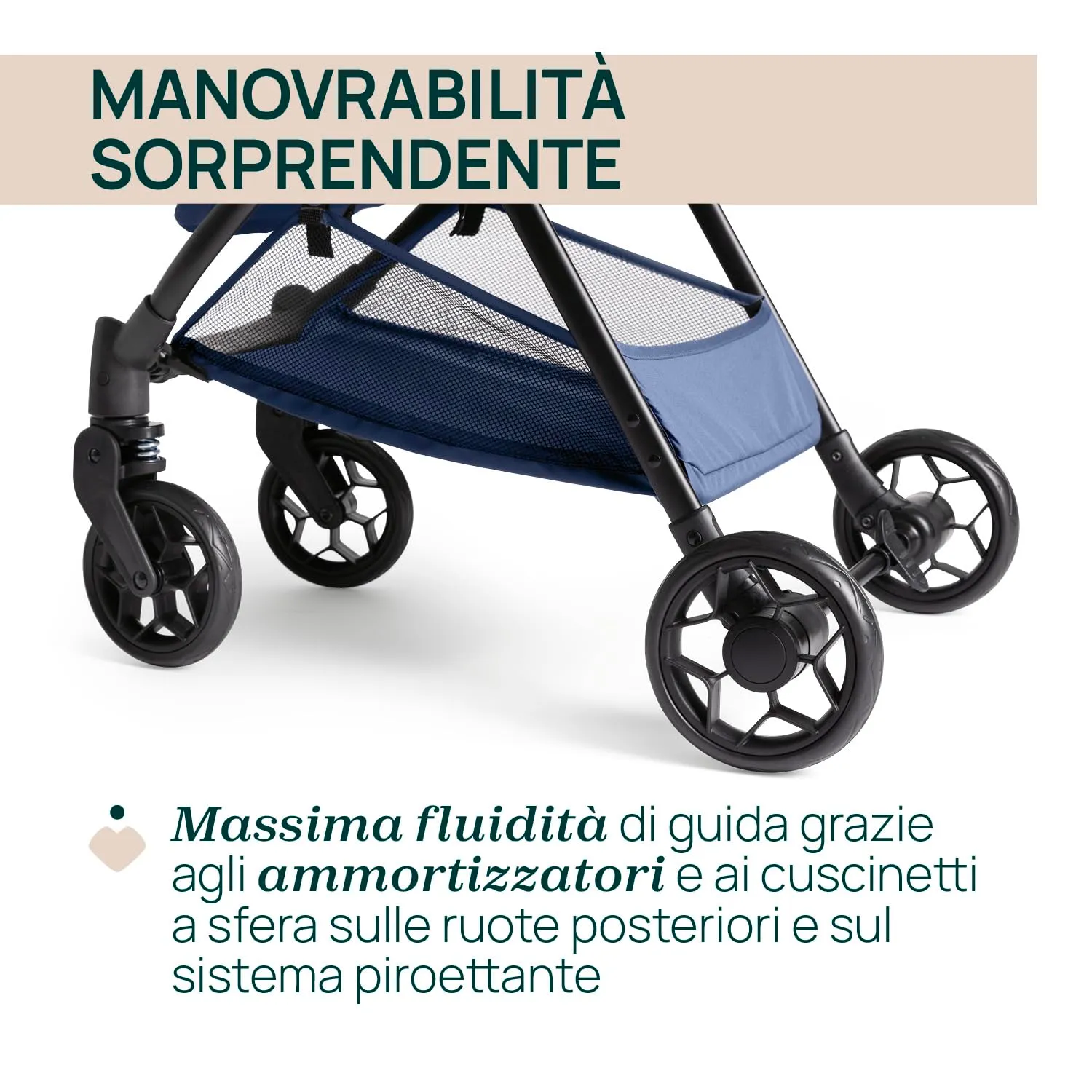 Chicco Urbino Passeggino 0-22 kg, Blu - immagine 6