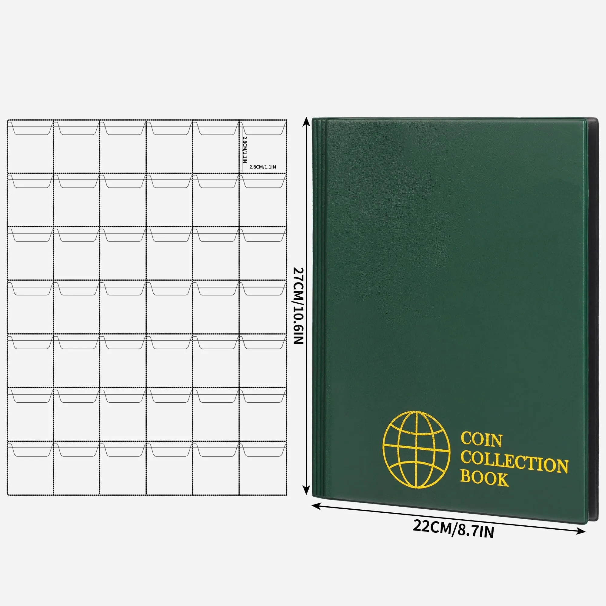Uncle Paul Album per Monete 420 Tasche 28x29 mm - immagine 2
