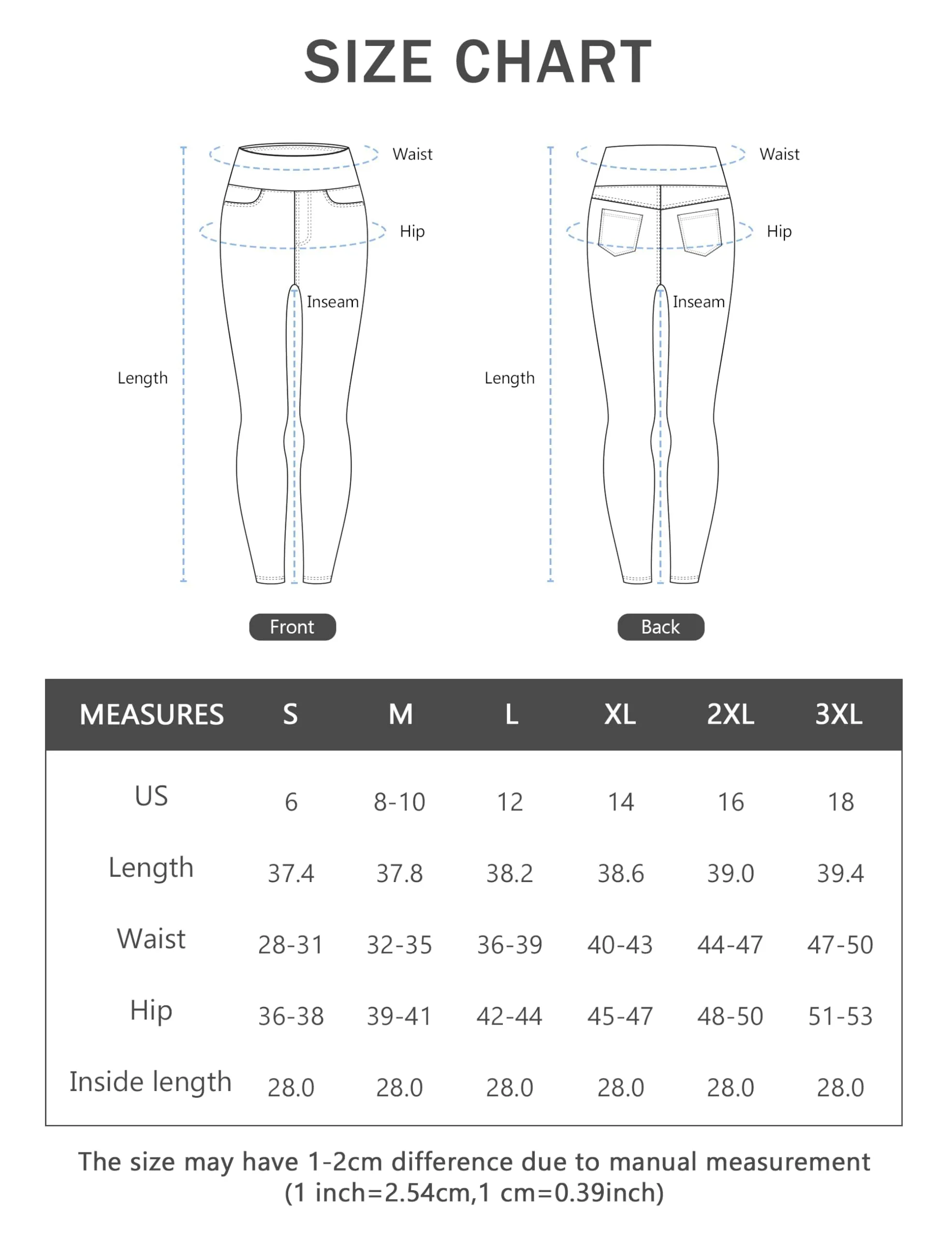 The Gym People Jeggings Donna Vita Alta Skinny Stretch con Tasche - immagine 8