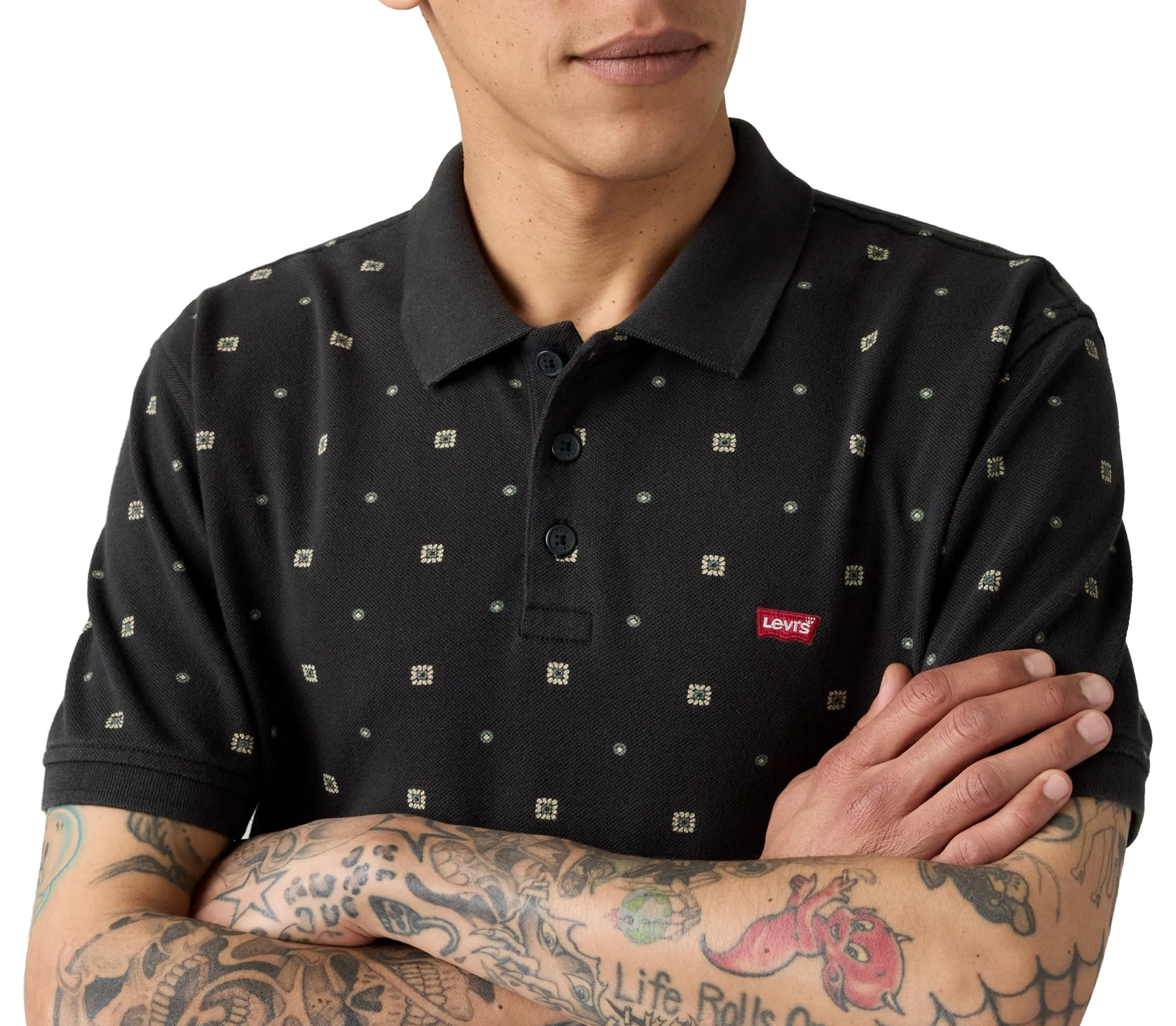 Levi's Polo Ebba Geo Jet Black Print, S - immagine 4