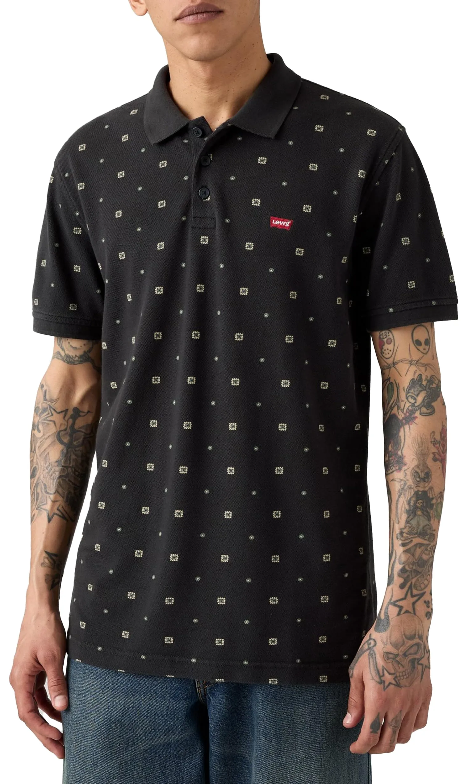 Levi's Polo Ebba Geo Jet Black Print, S - immagine 5