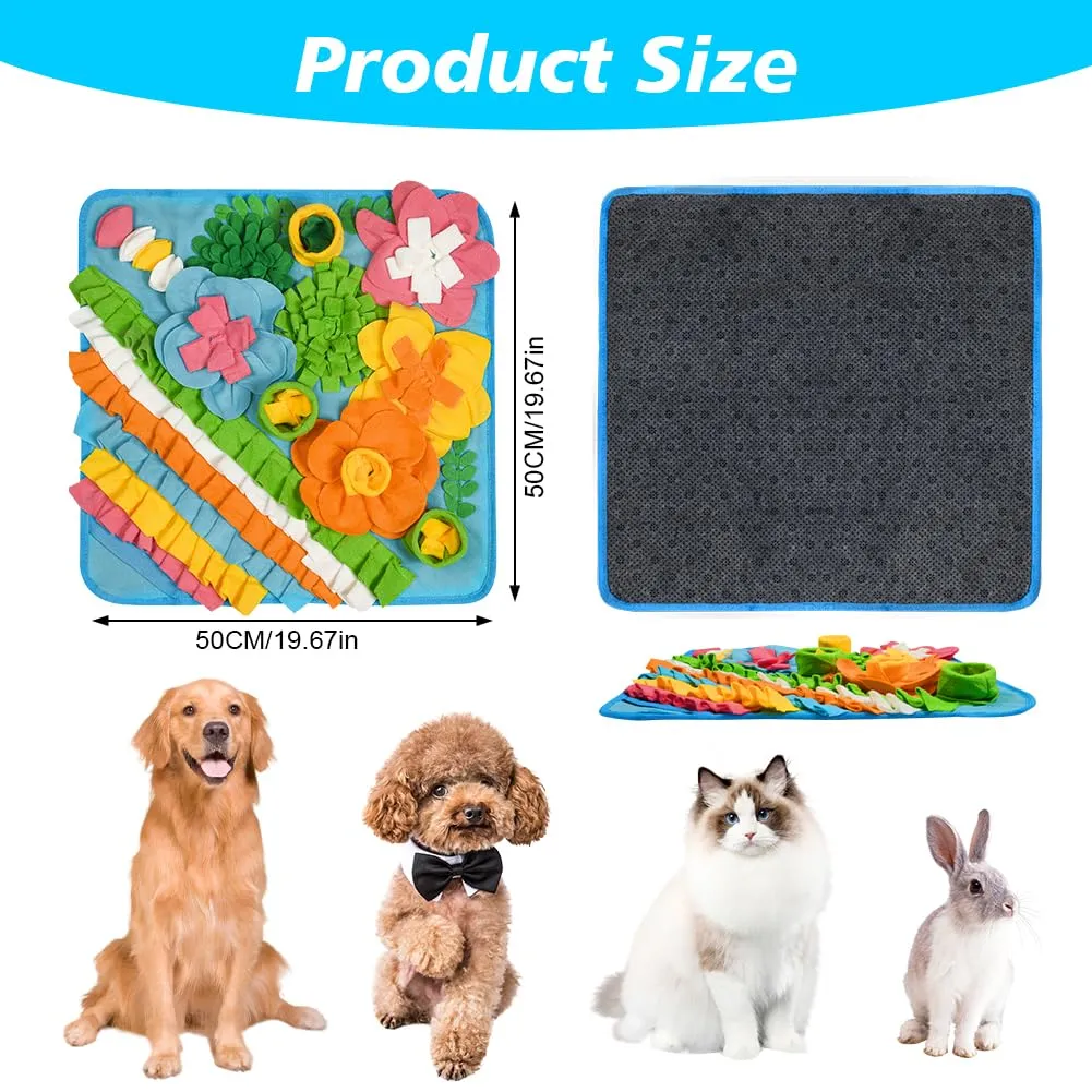 OSDUE Tappeto Olfattivo per Cani, 50 x 50 cm, Lavabile e Antiscivolo, Giocattolo di Attivazione Mentale e Foraggiamento - immagine 2