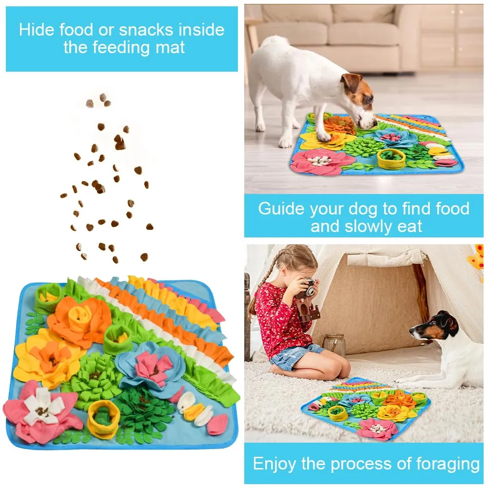 OSDUE Tappeto Olfattivo per Cani, 50 x 50 cm, Lavabile e Antiscivolo, Giocattolo di Attivazione Mentale e Foraggiamento - immagine 4
