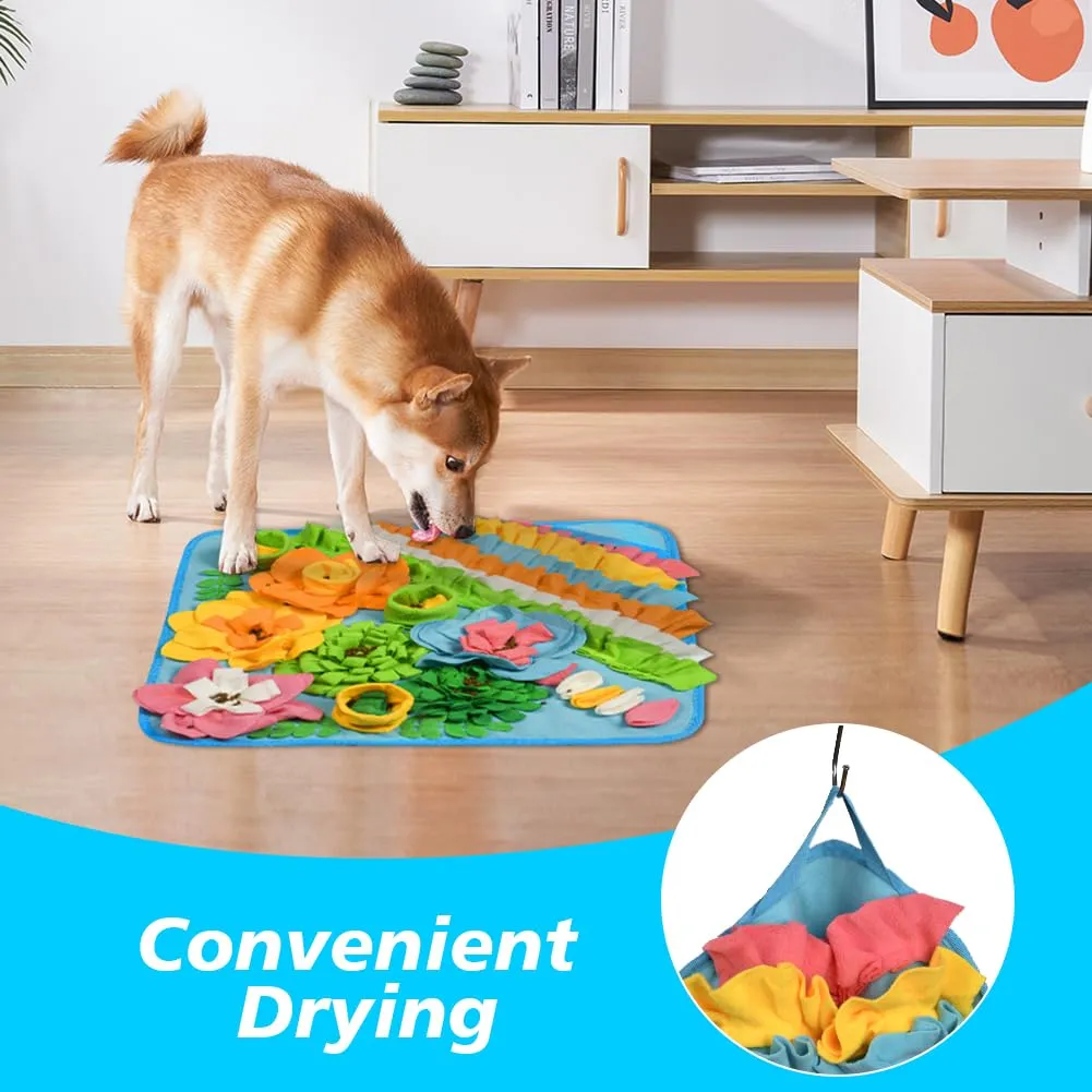 OSDUE Tappeto Olfattivo per Cani, 50 x 50 cm, Lavabile e Antiscivolo, Giocattolo di Attivazione Mentale e Foraggiamento - immagine 7