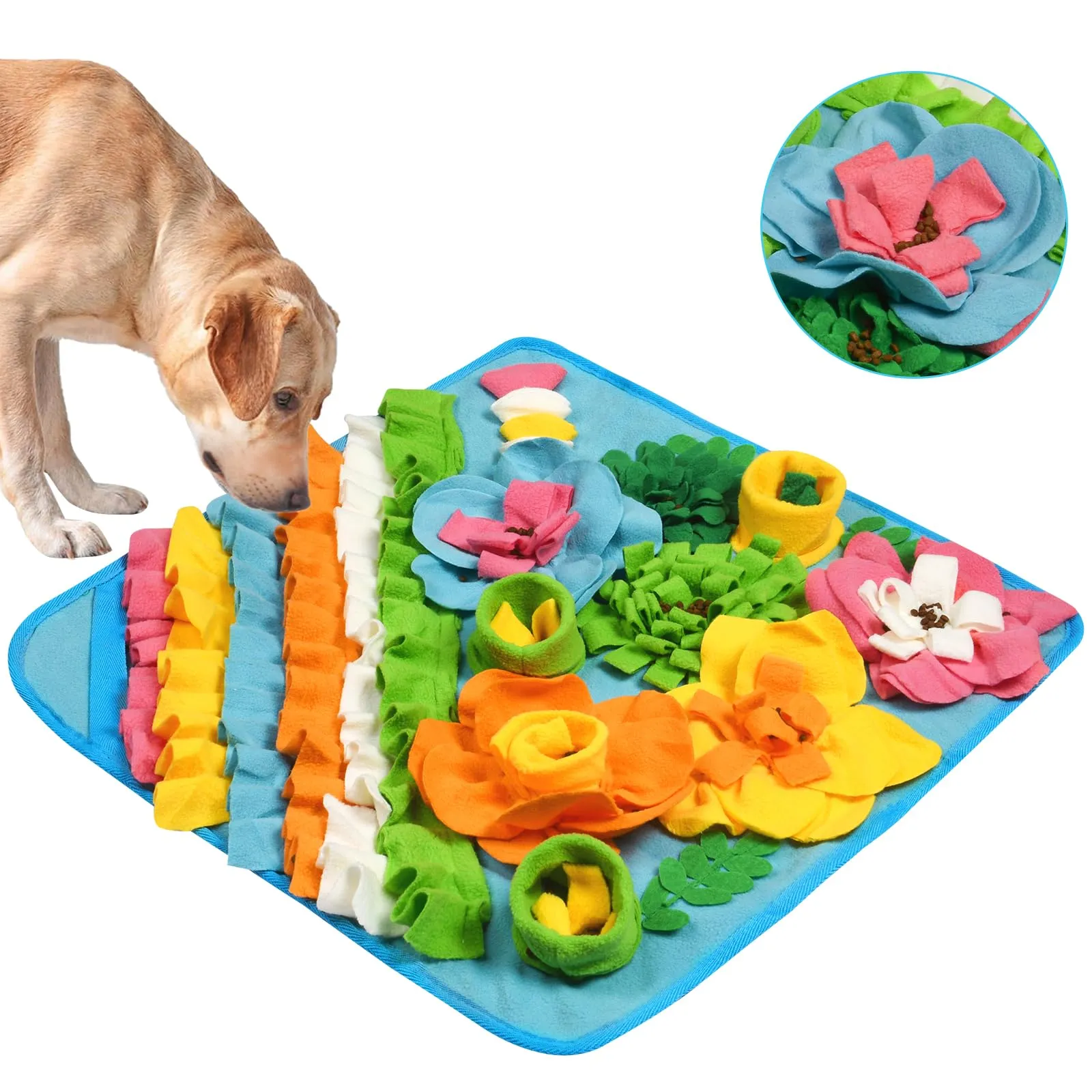 OSDUE Tappeto Olfattivo per Cani, 50 x 50 cm, Lavabile e Antiscivolo, Giocattolo di Attivazione Mentale e Foraggiamento - immagine 8