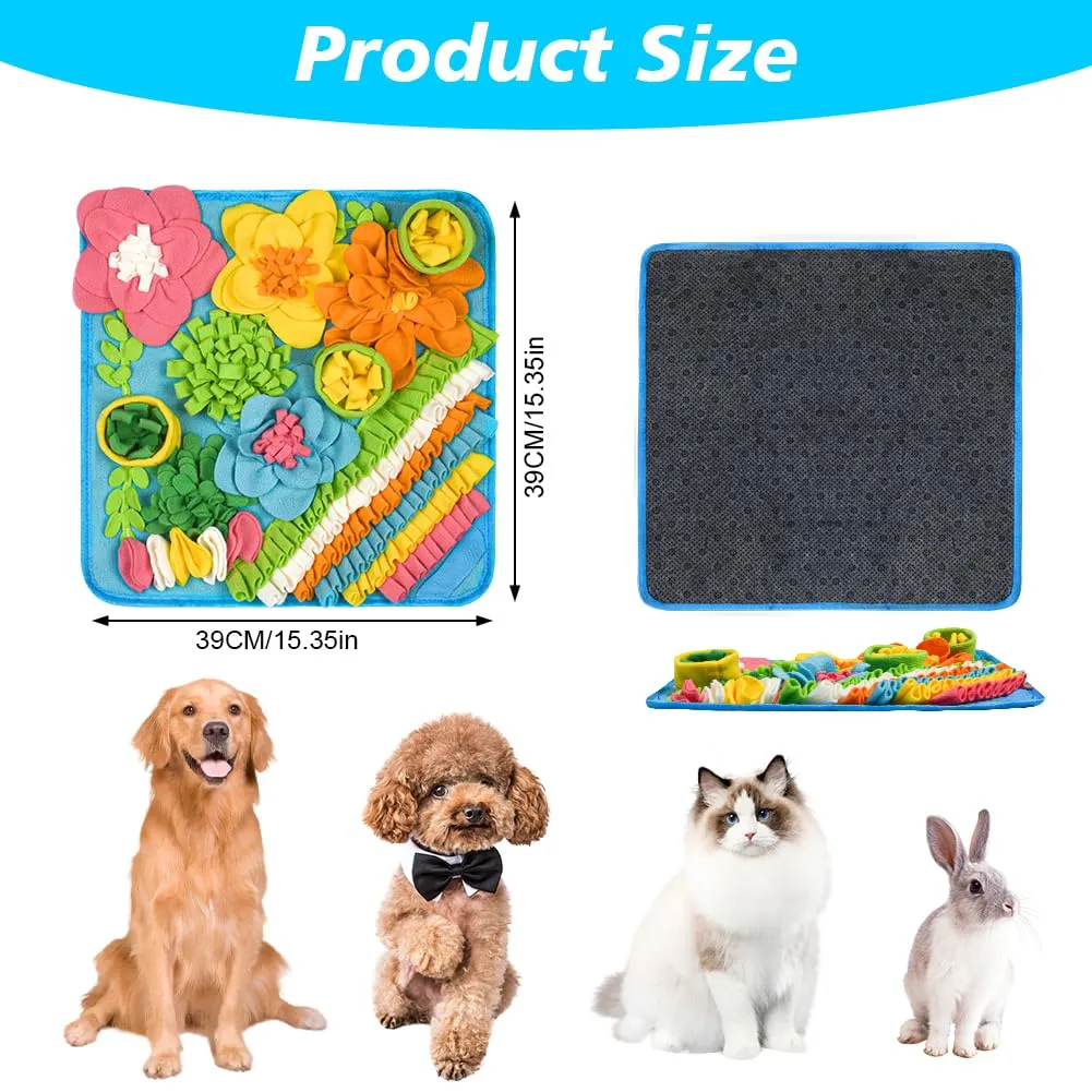 OSDUE Tappeto Olfattivo per Cani, Tappetino Puzzle per Addestramento e Foraggiamento, Lavabile e Antiscivolo, 39 x 39 cm - immagine 2