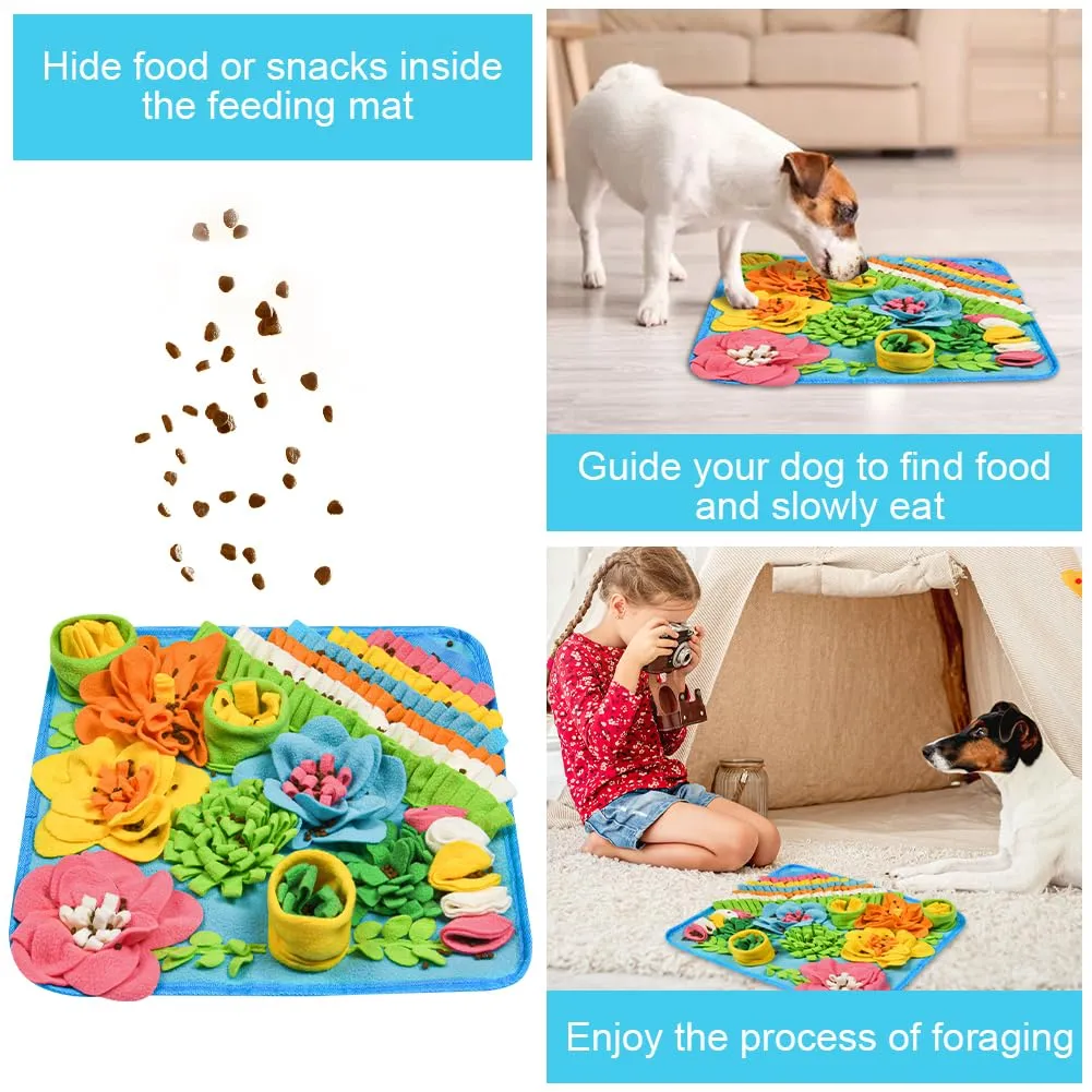 OSDUE Tappeto Olfattivo per Cani, Tappetino Puzzle per Addestramento e Foraggiamento, Lavabile e Antiscivolo, 39 x 39 cm - immagine 4