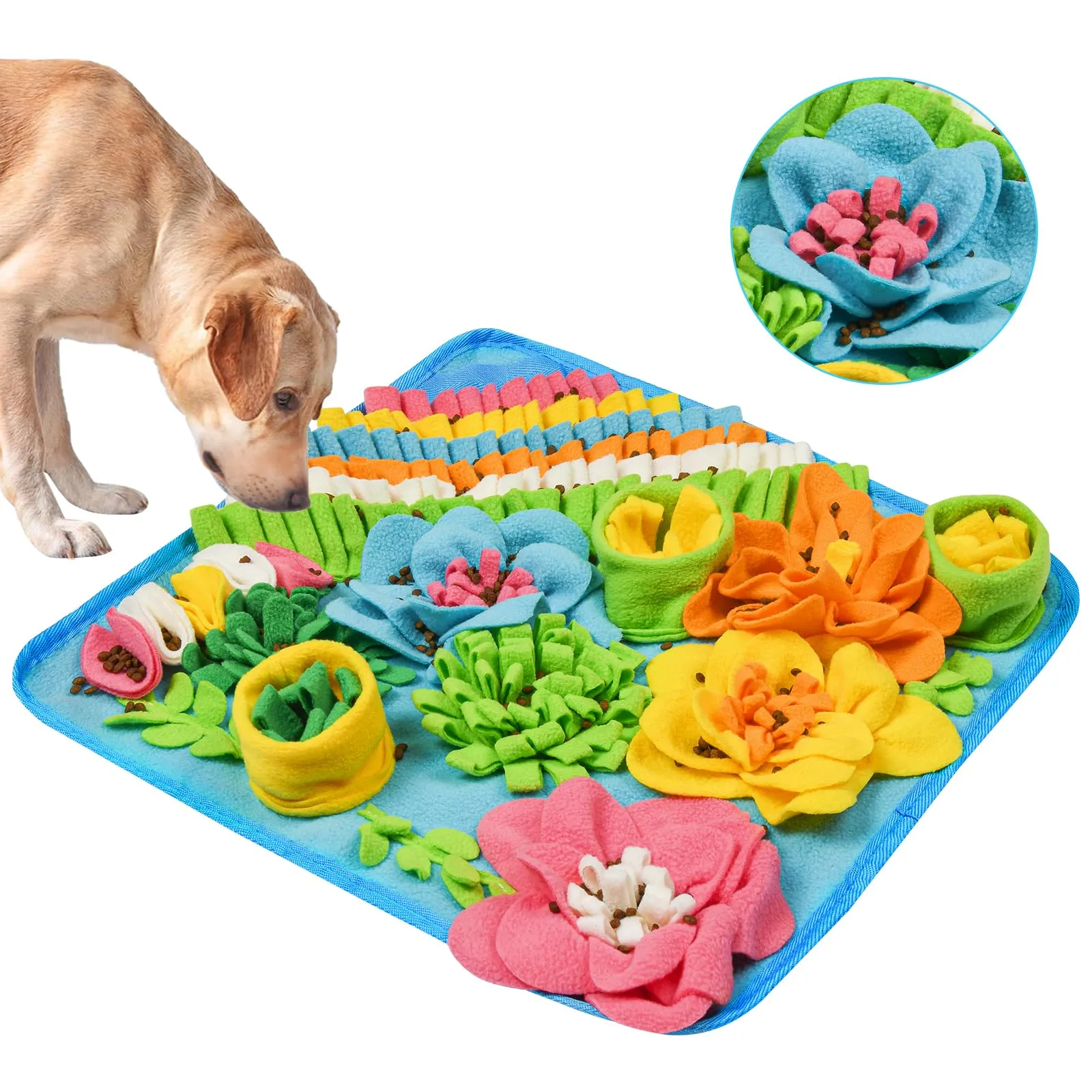 OSDUE Tappeto Olfattivo per Cani, Tappetino Puzzle per Addestramento e Foraggiamento, Lavabile e Antiscivolo, 39 x 39 cm - immagine 8
