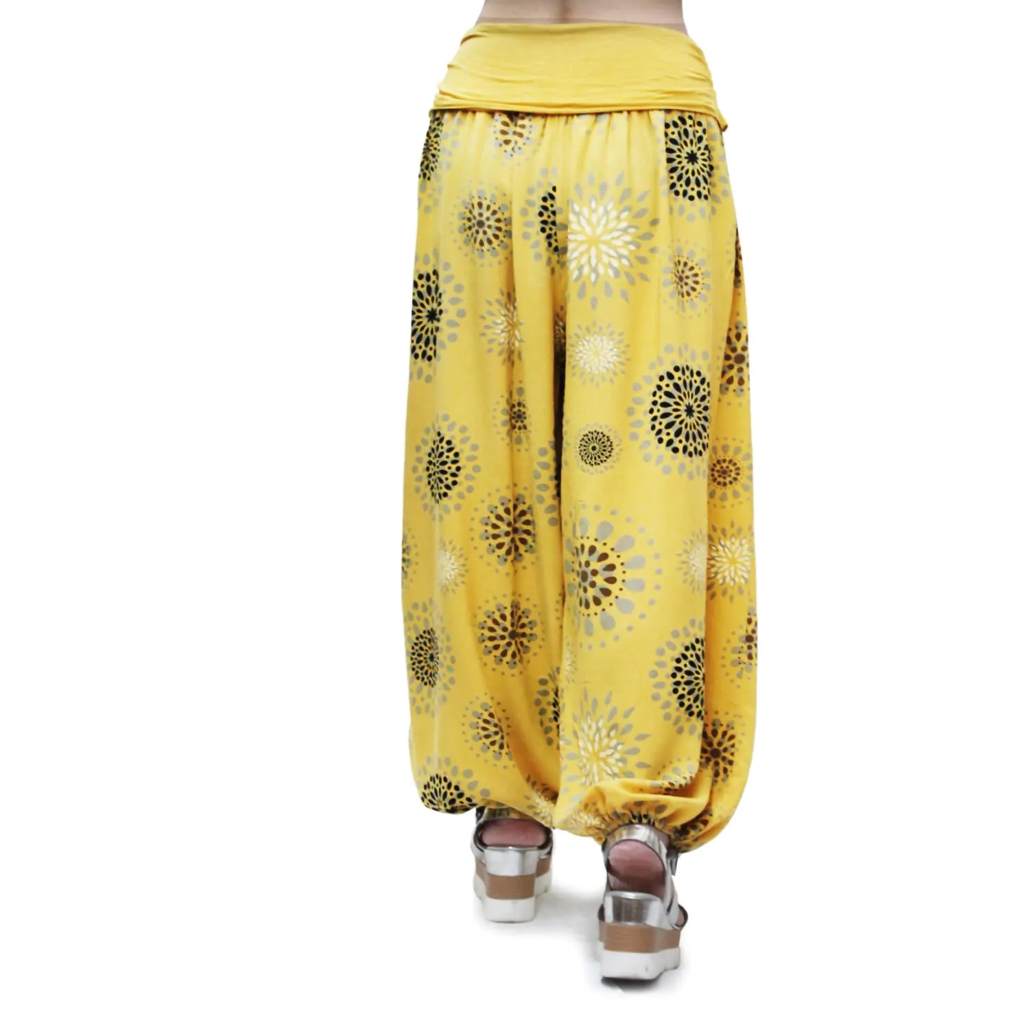 GLAMEXX24 Pantaloni Harem Donna in Viscosa a Strisce con Tasche - immagine 4