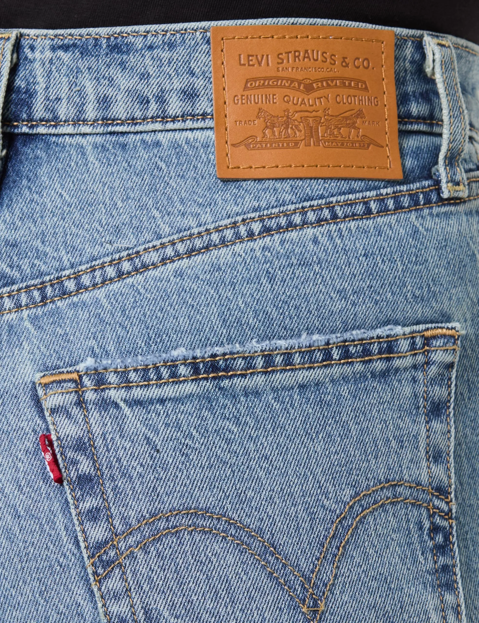 Levi's Ribcage Straight Ankle Jeans, Queen Mother, 32W / 29L - immagine 4