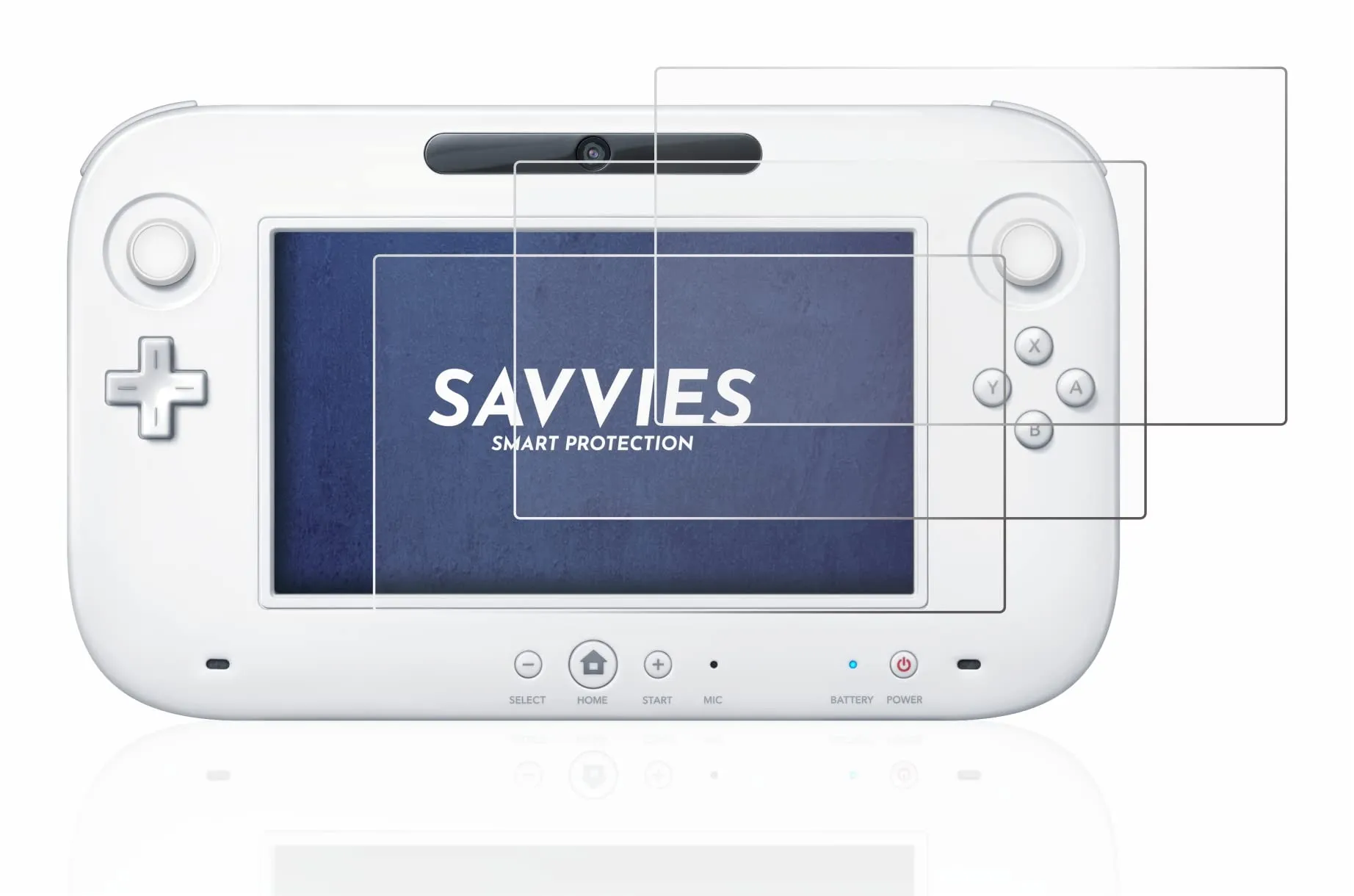 savvies Pellicola Protettiva per Nintendo Wii U GamePad (6 Pezzi) - immagine 2