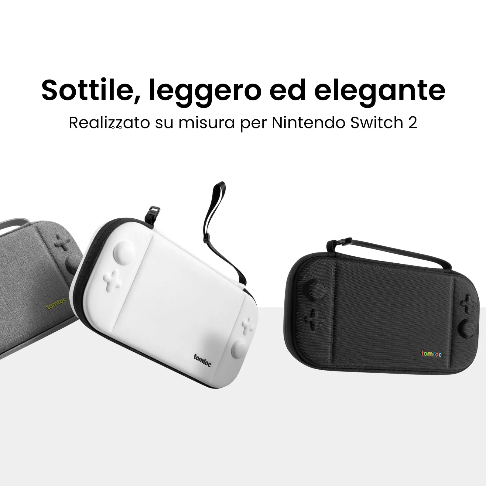tomtoc Custodia per Nintendo Switch 2 (2025), Borsa da Trasporto Slim con 12 Slot per Cartucce, G05S3 - immagine 2