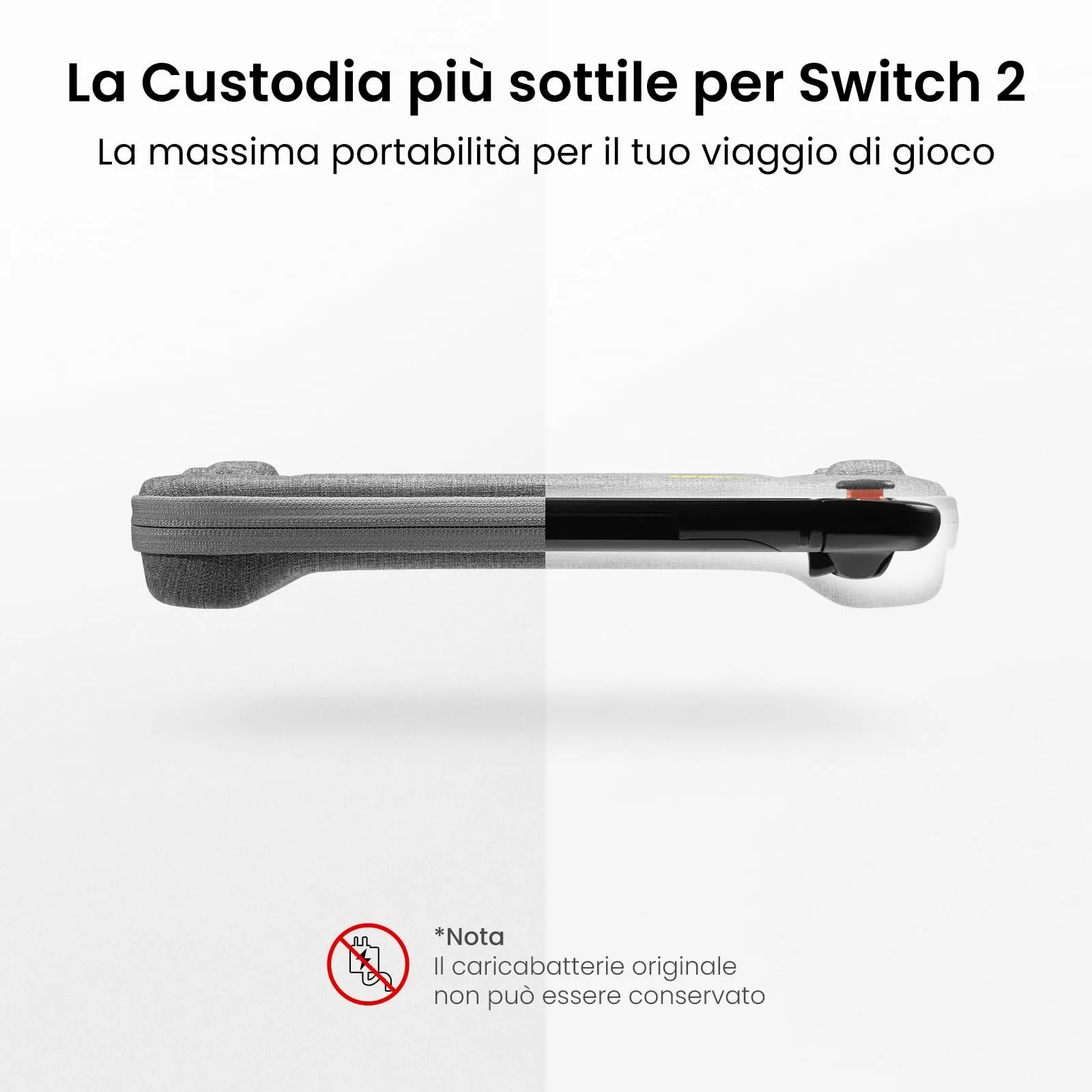 tomtoc Custodia per Nintendo Switch 2 (2025), Borsa da Trasporto con 12 Slot per Cartucce, Slim Carry Case da Viaggio - immagine 5