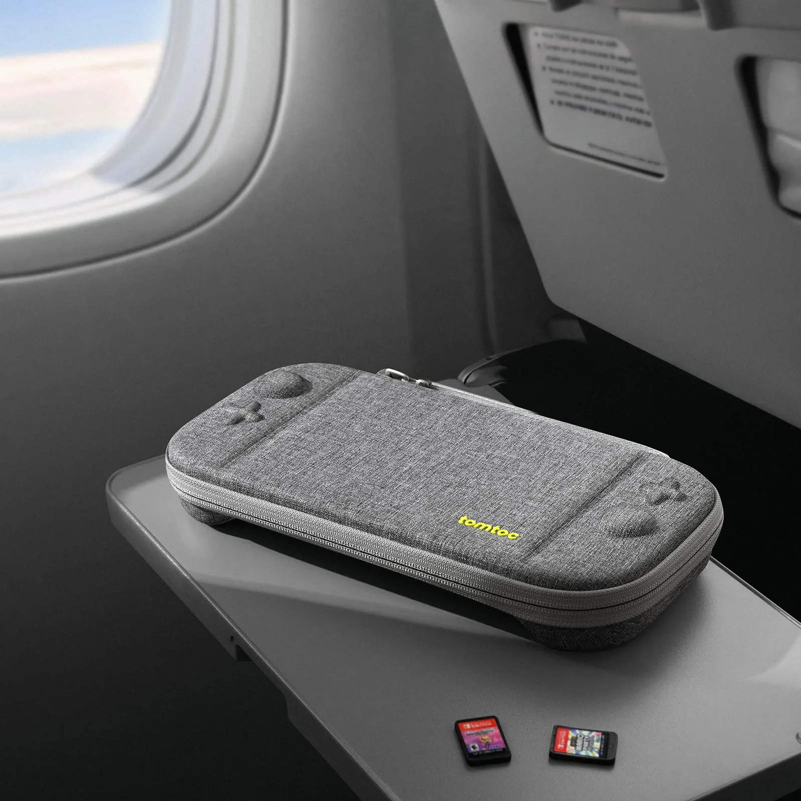 tomtoc Custodia per Nintendo Switch 2 (2025), Borsa da Trasporto con 12 Slot per Cartucce, Slim Carry Case da Viaggio - immagine 9