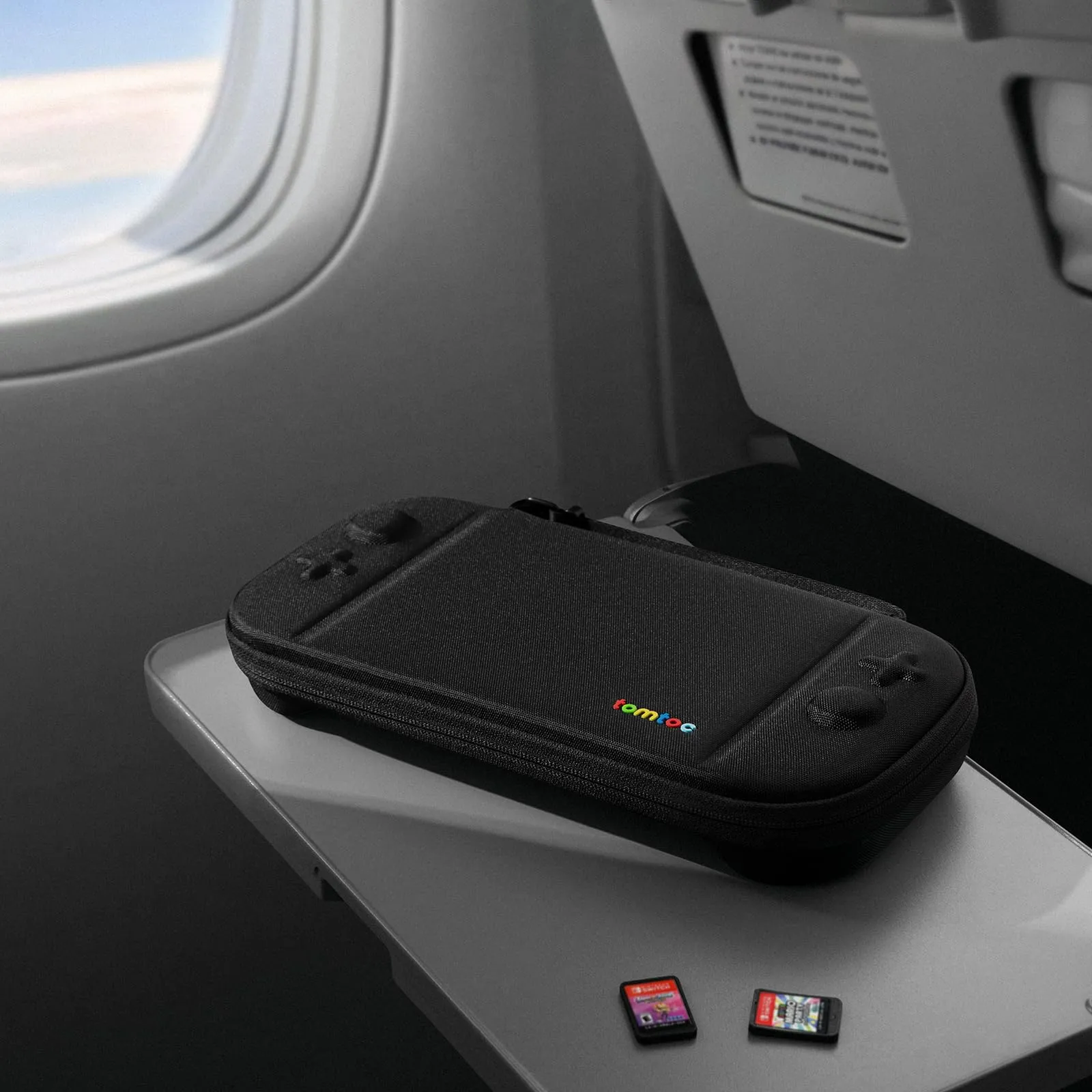 tomtoc Custodia per Nintendo Switch 2 (2025), Borsa da Trasporto Slim con 12 Slot per Cartucce di Gioco - immagine 8