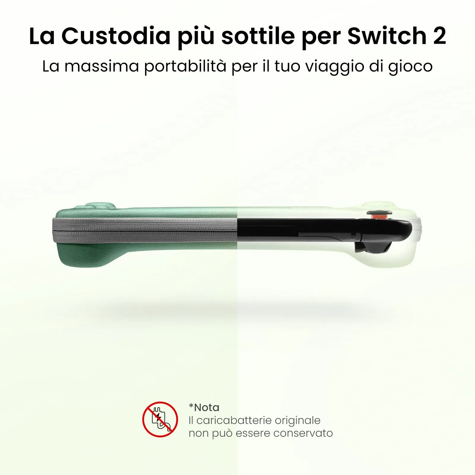tomtoc Custodia per Nintendo Switch 2 (2025), Borsa da Trasporto con 12 Slot per Cartucce, Slim Carry Case da Viaggio - immagine 3