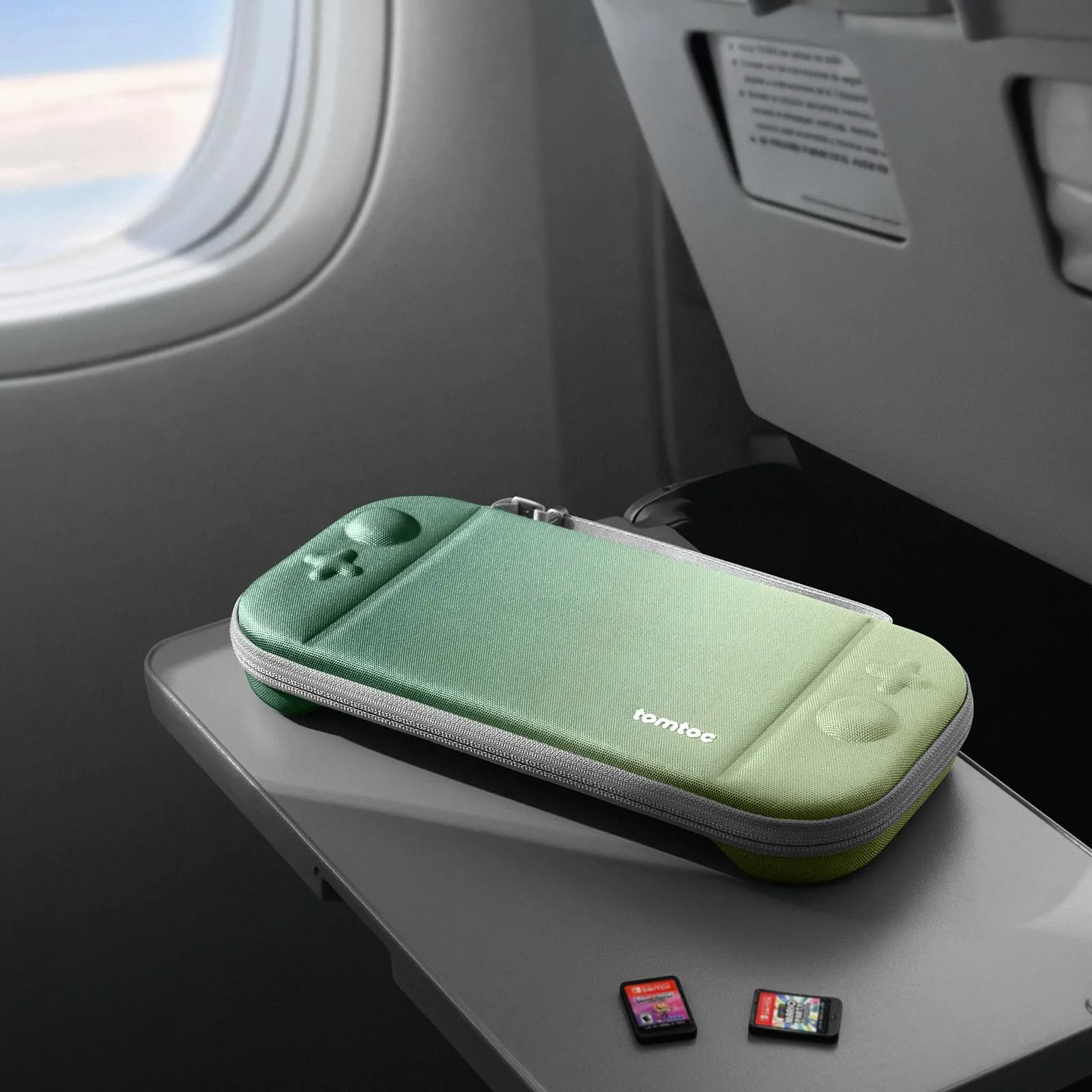tomtoc Custodia per Nintendo Switch 2 (2025), Borsa da Trasporto con 12 Slot per Cartucce, Slim Carry Case da Viaggio - immagine 9