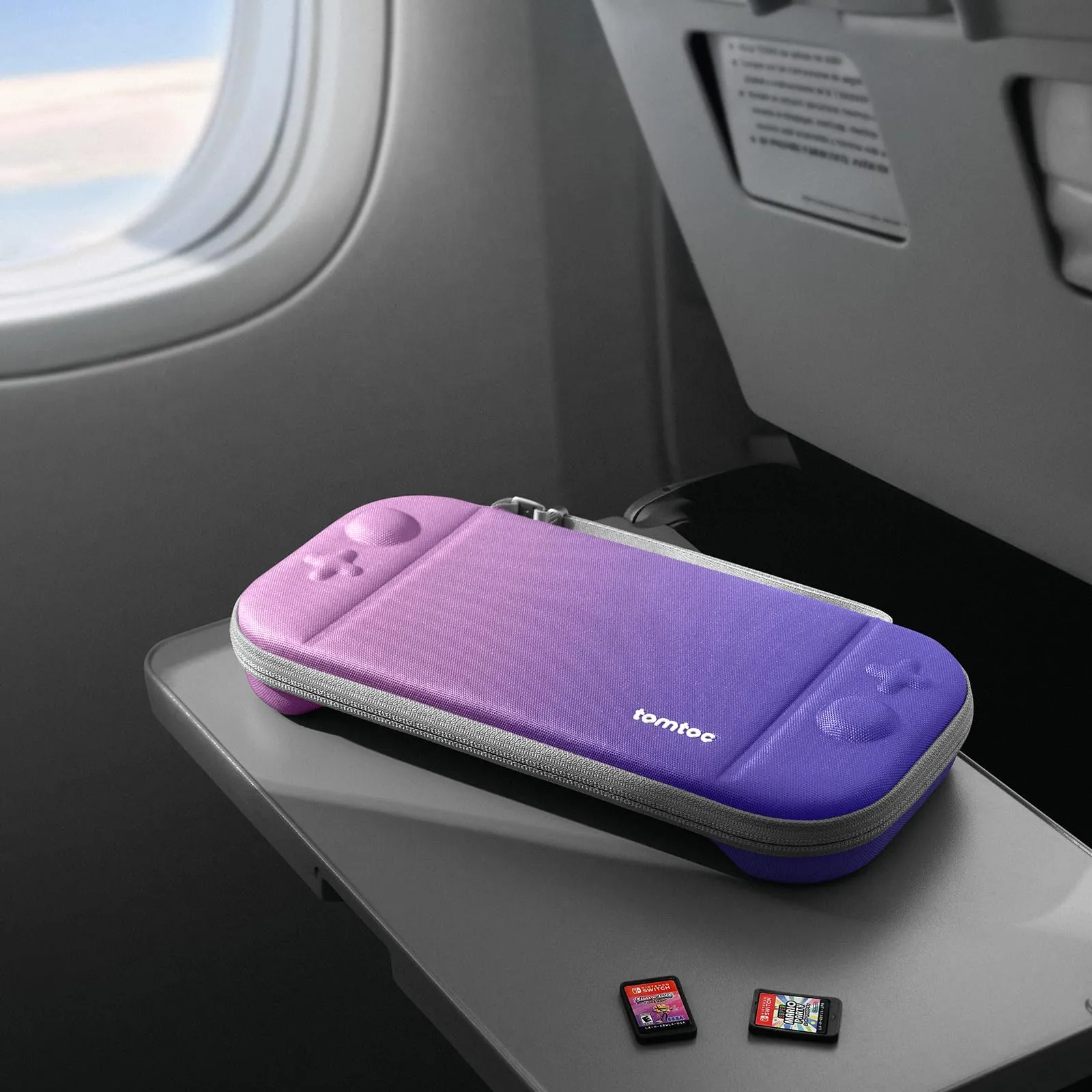 tomtoc Custodia per Nintendo Switch 2 (2025), Borsa da Trasporto Slim con 12 Slot per Cartucce, Protezione di Livello Militare - immagine 9