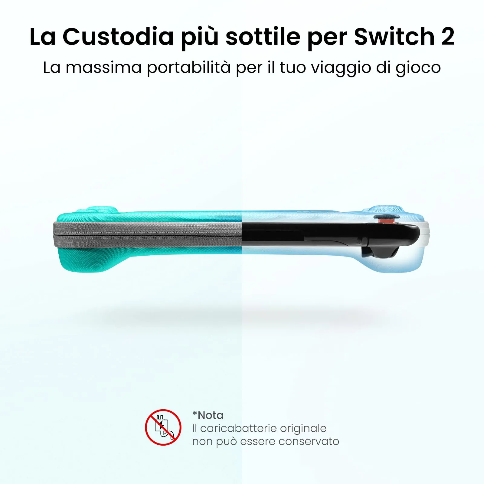 tomtoc Custodia per Nintendo Switch 2 (2025), Borsa da Trasporto Slim con 12 Slot per Cartucce di Gioco - immagine 3