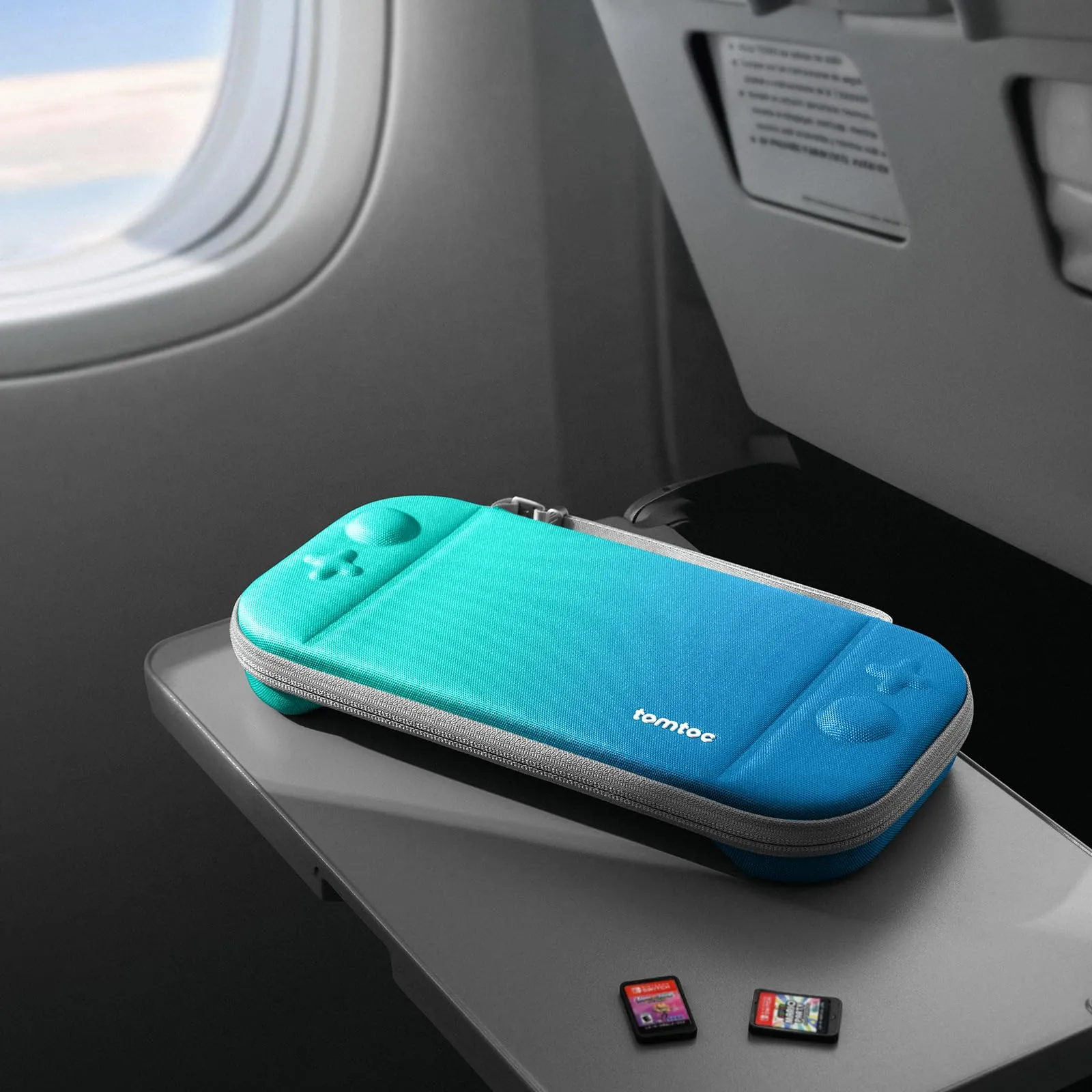 tomtoc Custodia per Nintendo Switch 2 (2025), Borsa da Trasporto Slim con 12 Slot per Cartucce di Gioco - immagine 9