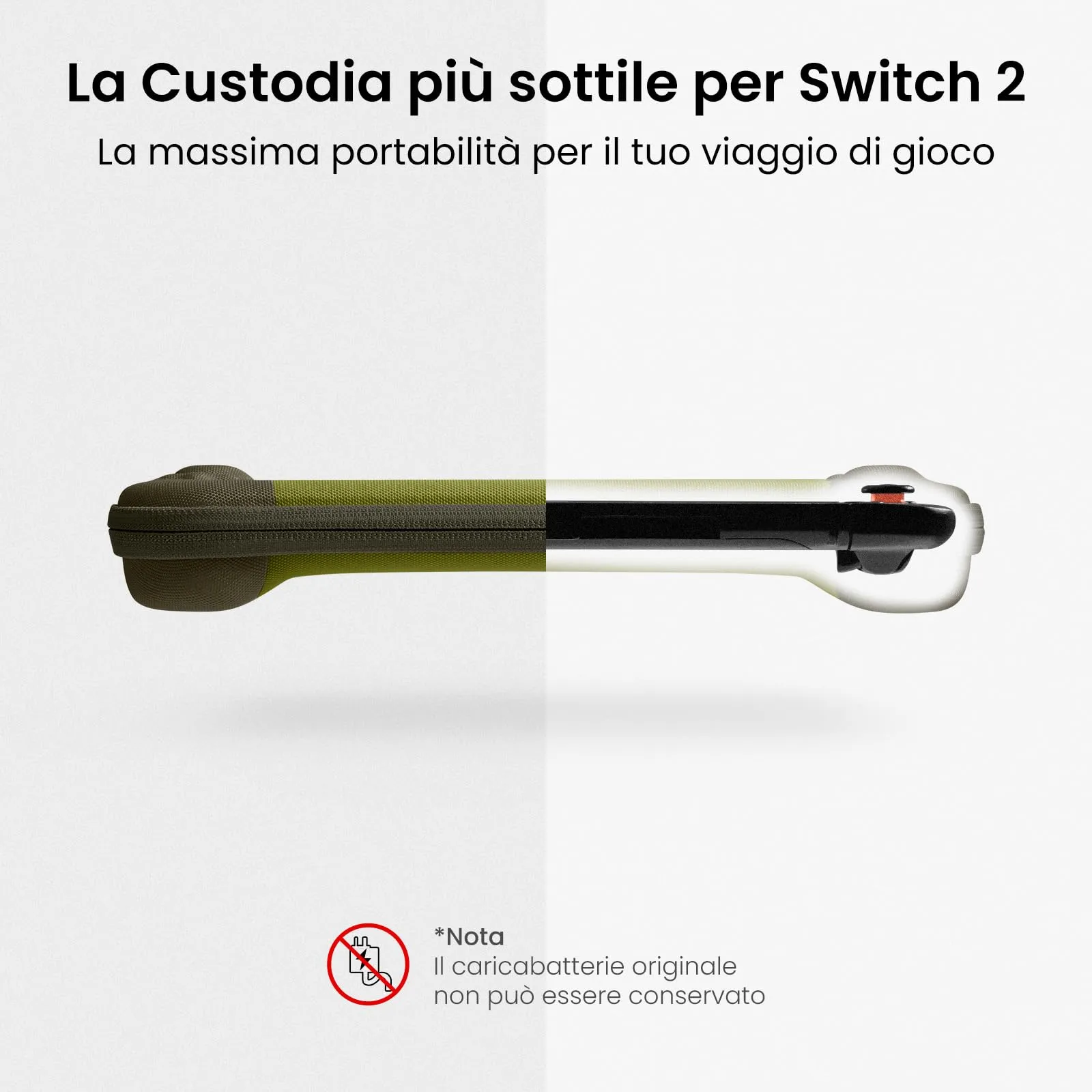 tomtoc Custodia per Nintendo Switch 2 (2025), Borsa da Trasporto Slim con 12 Slot per Cartucce, Protezione di livello Militare - immagine 3