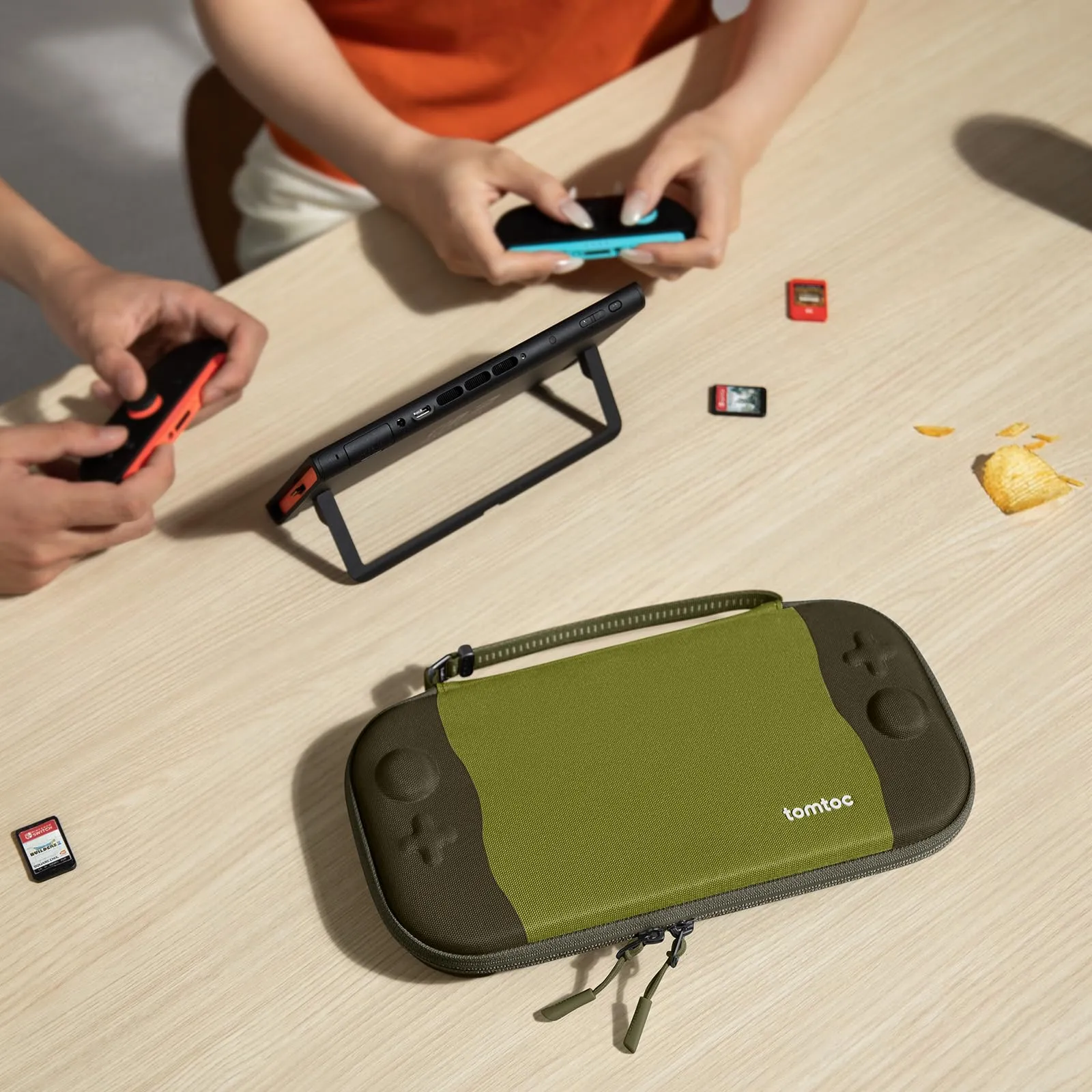 tomtoc Custodia per Nintendo Switch 2 (2025), Borsa da Trasporto Slim con 12 Slot per Cartucce, Protezione di livello Militare - immagine 9