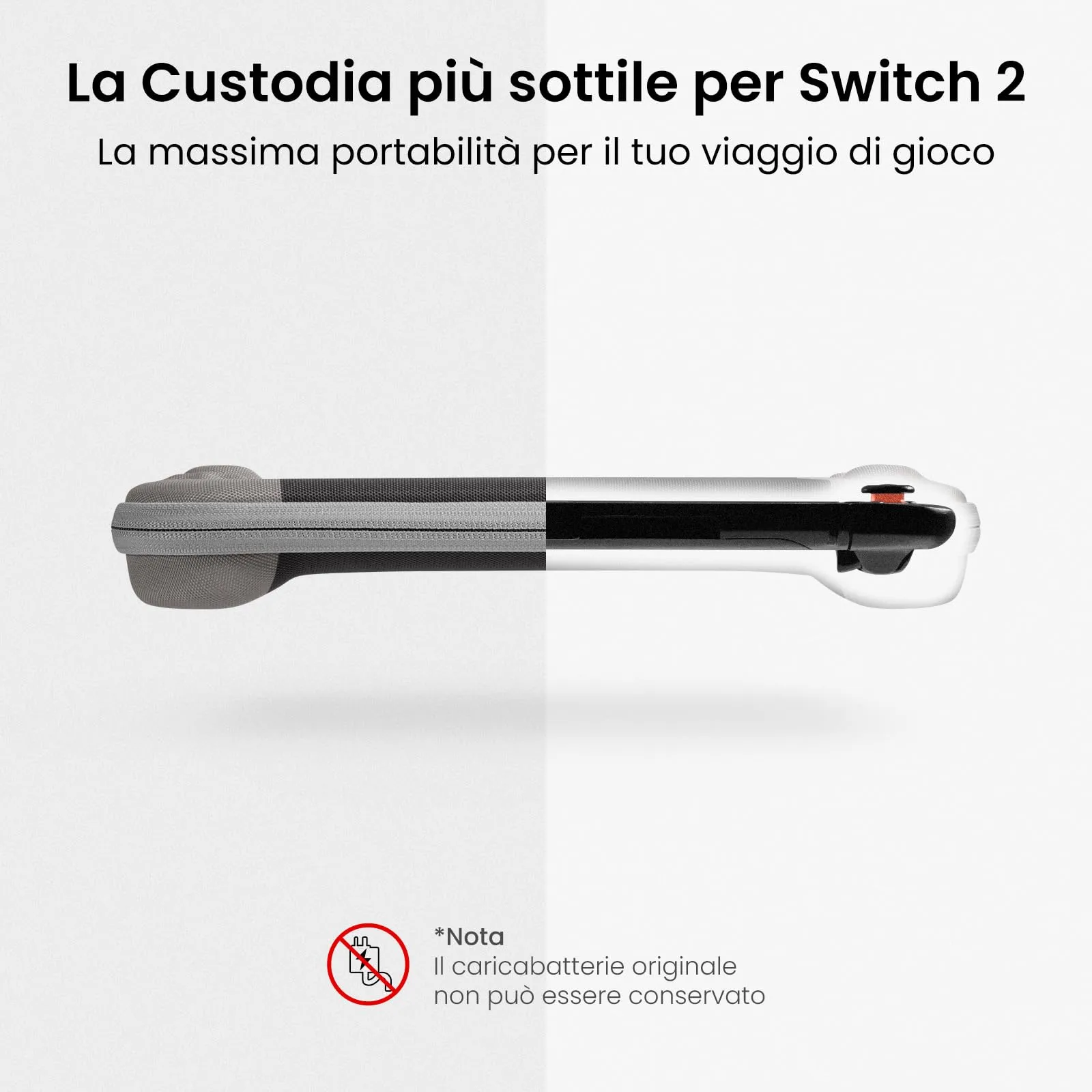 tomtoc Custodia per Nintendo Switch 2 (2025), Borsa da Trasporto Slim con 12 Slot per Cartucce, Protezione Livello Militare - immagine 3