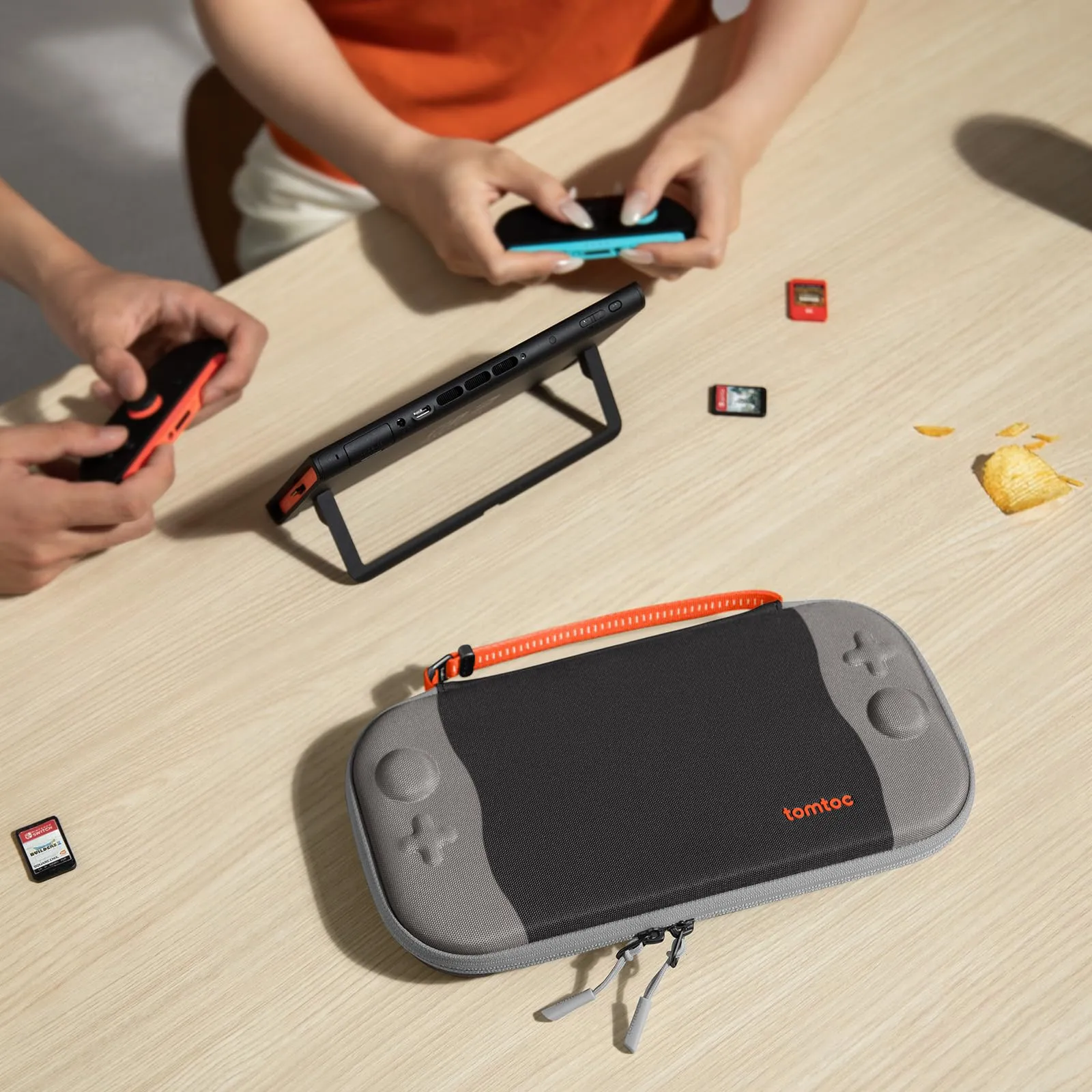 tomtoc Custodia per Nintendo Switch 2 (2025), Borsa da Trasporto Slim con 12 Slot per Cartucce, Protezione Livello Militare - immagine 9
