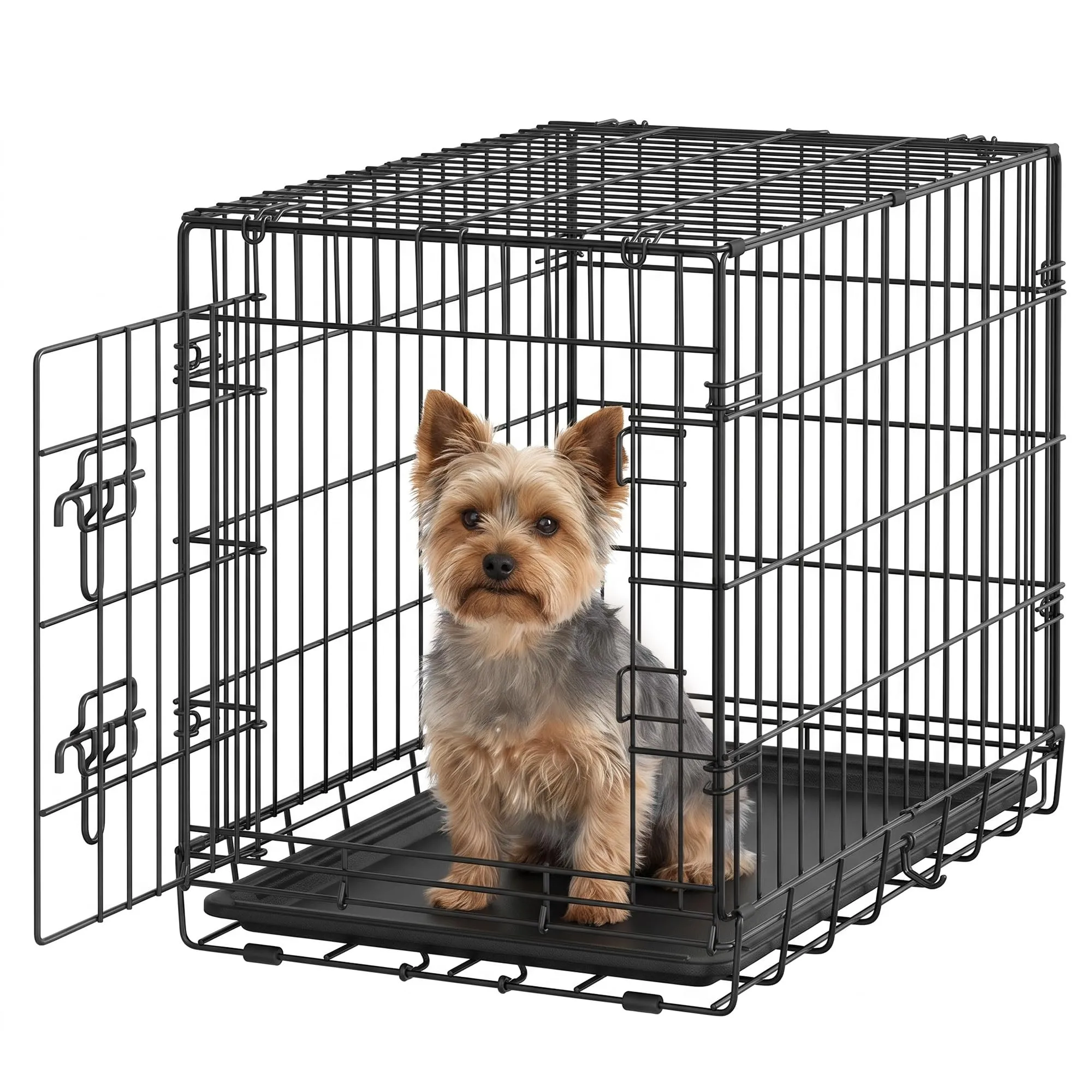 Feandrea Gabbia per Cani Pieghevole, 1 Porta, 76,5 x 48,6 x 54,4 cm - immagine 1