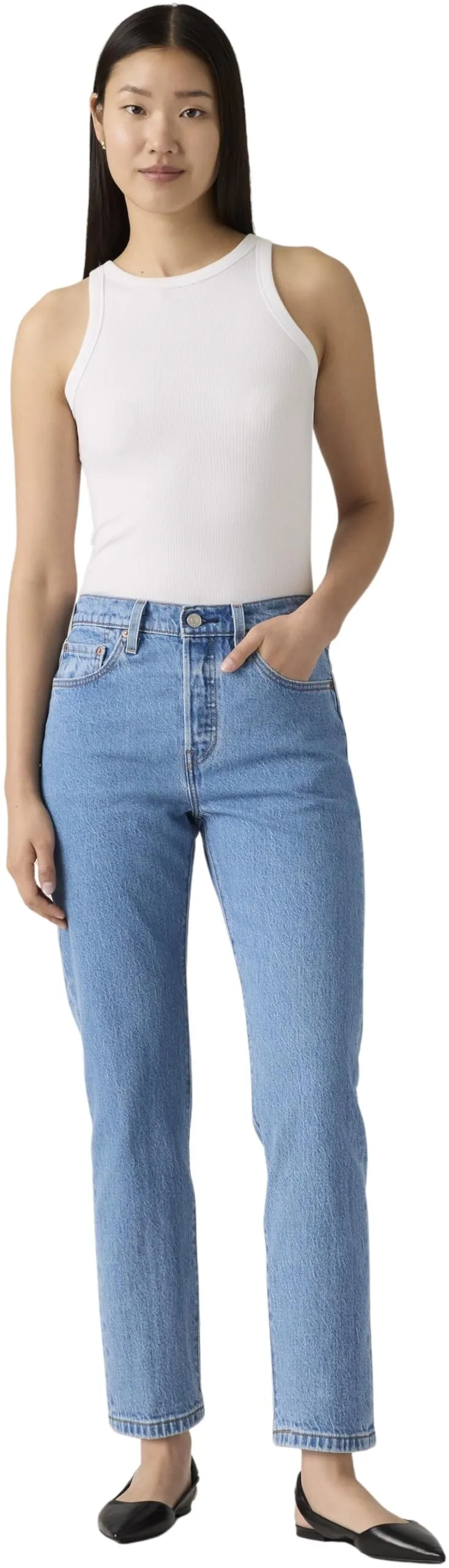 Levi's 501 Crop Jeans Donna, Great Story, 32W / 30L - immagine 4