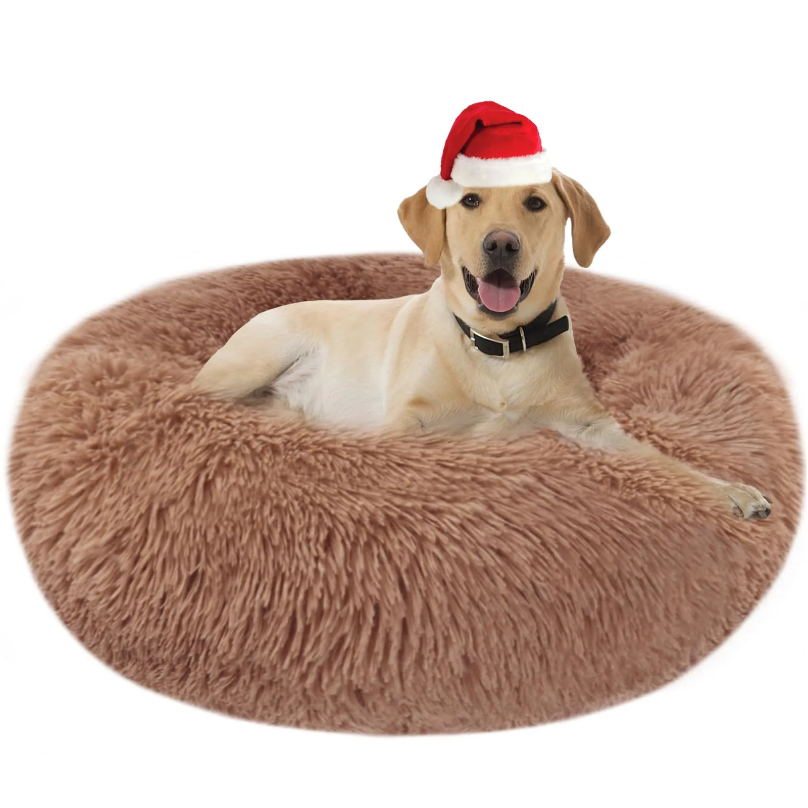Nepfaivy Cuccia per Gatti e Cani da Interno, 80 x 80 x 22 cm, Marrone - immagine 1