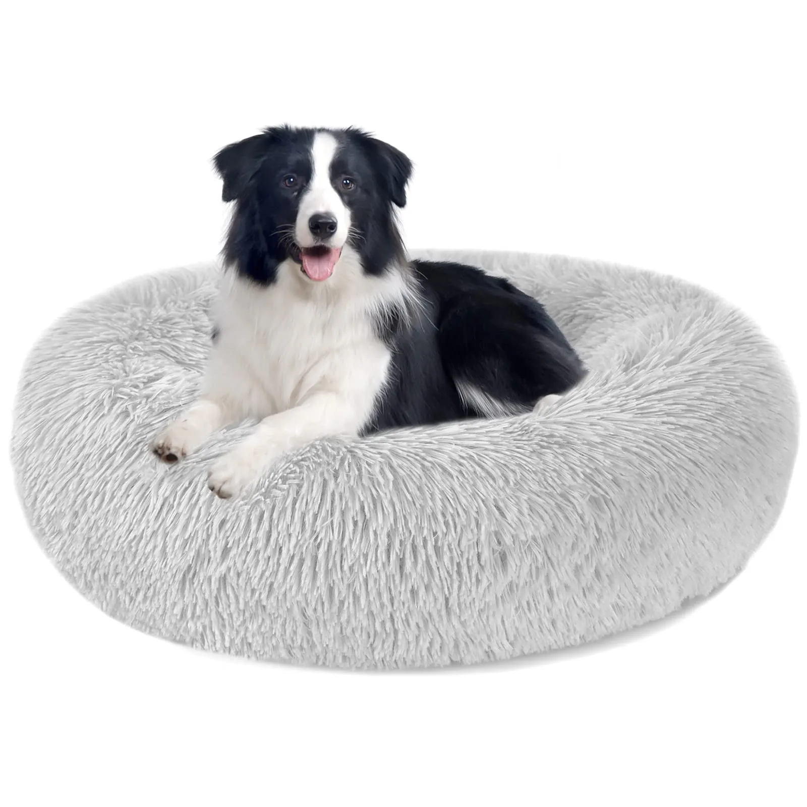 Nepfaivy Cuccia per Gatti e Cani da Interno, Grigio Chiaro, 100 x 100 x 24 cm - immagine 1