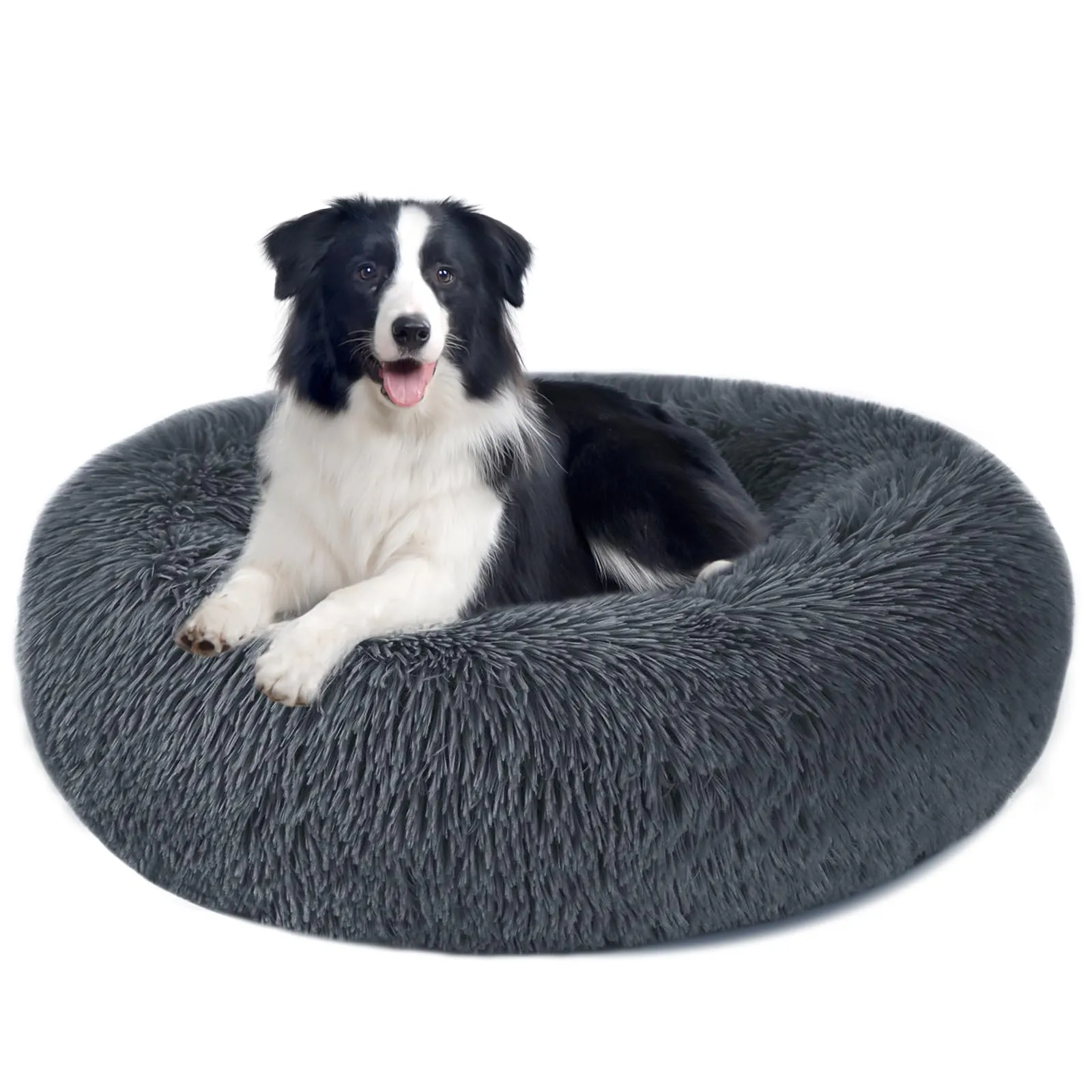 Nepfaivy Cuccia per Gatti e Cani da Interno, 70 x 70 x 20 cm, Grigio Scuro - immagine 1
