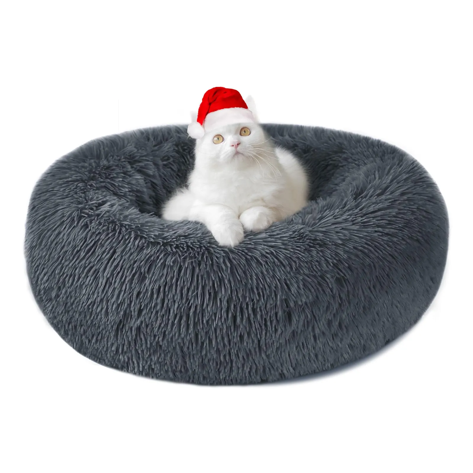 Nepfaivy Cuccia per Gatti e Cani da Interno, Grigio Scuro, 50 x 50 x 18 cm - immagine 1